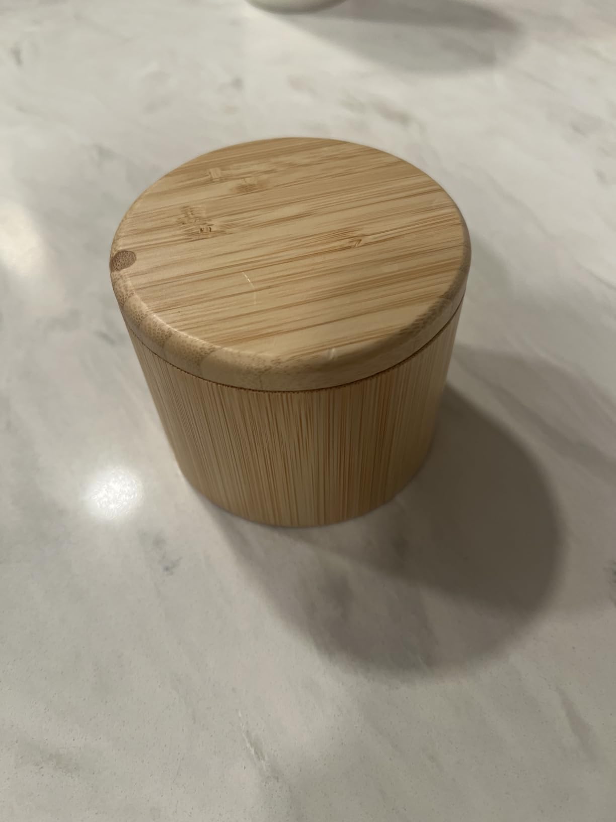 Totally Bamboo Salt Cellar with Swivel Lid - Bamboo Spice Box Storage Container for Kitchen Countertop with Magnetic Closure - Ideal for Sea Salt, Spices and Herbs customer photo 1