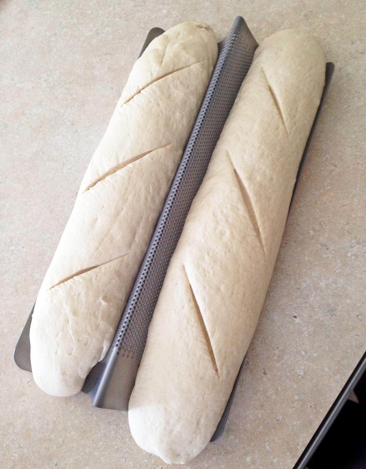 Chicago Metallic Commercial II Non-Stick Perforated Baguette Pan, 16 L x 9 W x 1.5 H customer photo 1