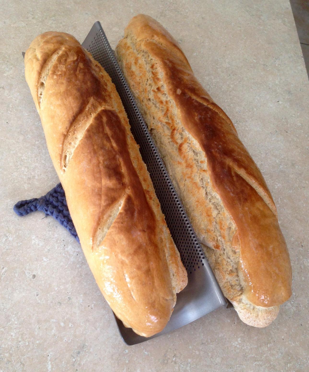 Chicago Metallic Commercial II Non-Stick Perforated Baguette Pan, 16 L x 9 W x 1.5 H customer photo 2