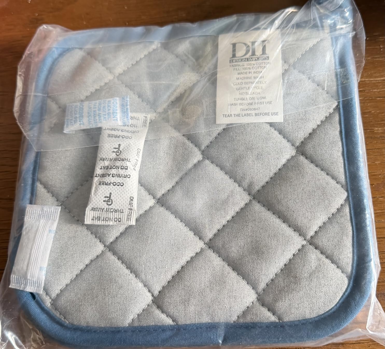DII Basic Terry Collection Quilted 100% Cotton Potholder 3 Piece customer photo 2