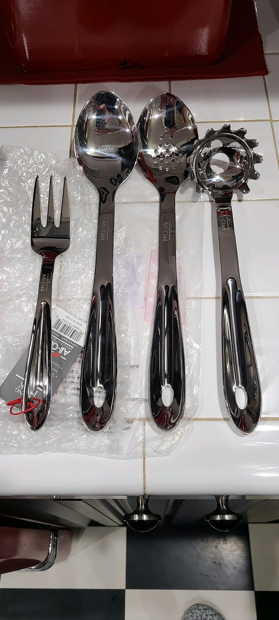 All-Clad Specialty Stainless Steel Kitchen Gadgets Pie Server Kitchen Tools, Kitchen Hacks Silver customer photo 2