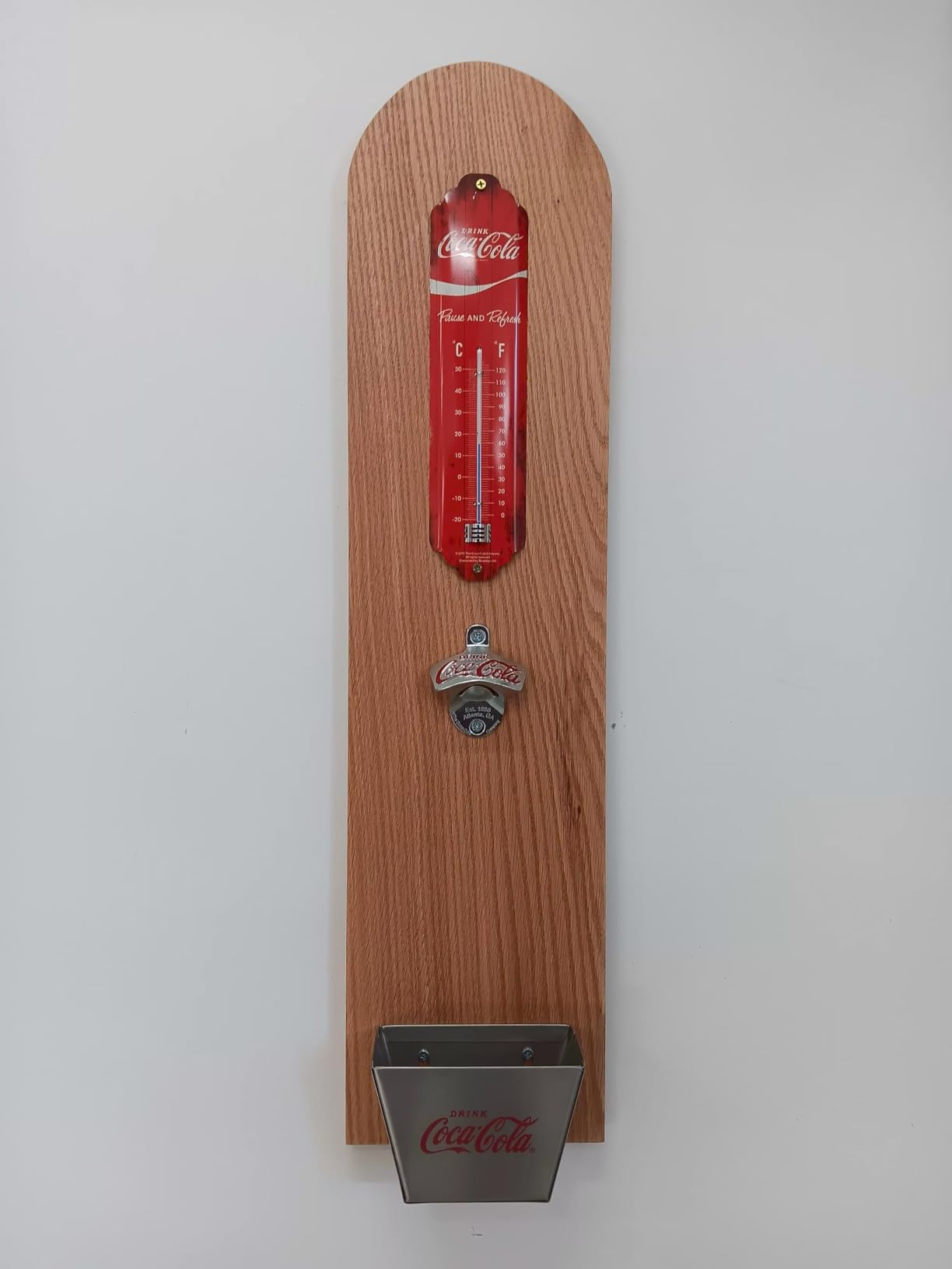 Tablecraft Coca Cola Wall Mount Bottle Opener and Coca Cola (Coke) Bottle Cap Catcher Set customer photo 1