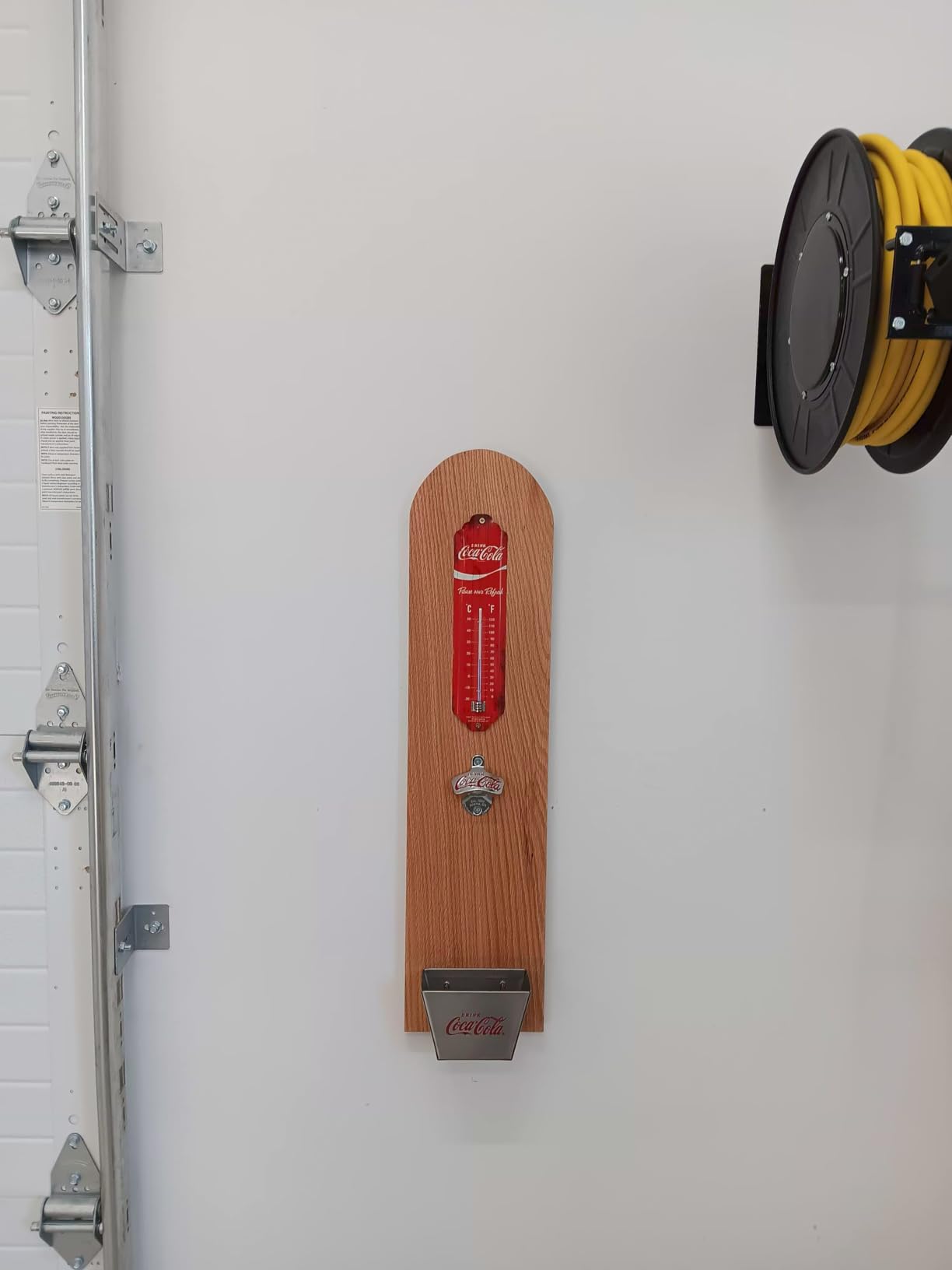 Tablecraft Coca Cola Wall Mount Bottle Opener and Coca Cola (Coke) Bottle Cap Catcher Set customer photo 2