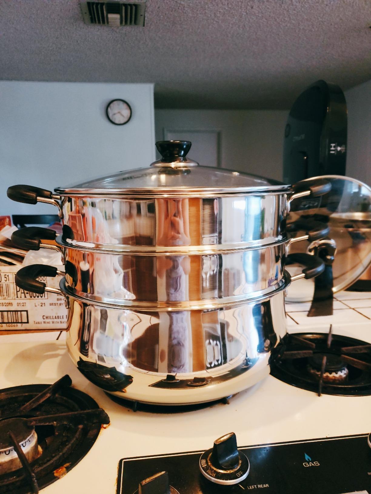 Concord 30 CM Stainless Steel 3 Tier Steamer Pot Steaming Cookware - Triply Bottom customer photo 1
