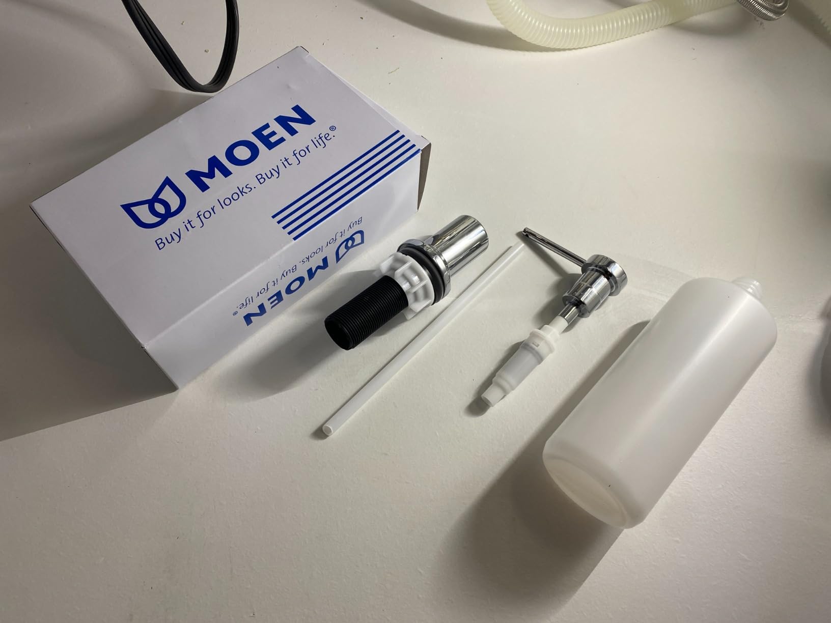 Moen Deck Mounted Lotion or Soap Dispenser for Kitchen Sink, Spot Resist Stainless, 3942SRS customer photo 2