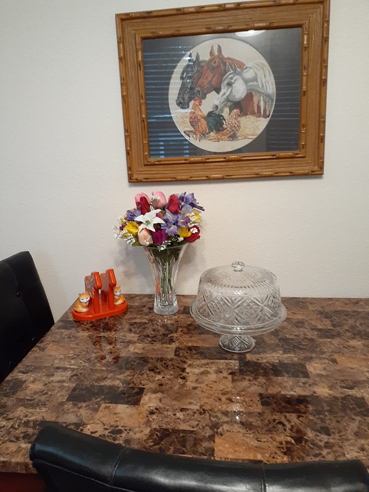 Godinger 4 in 1 Cake Stand, Cake Platter and Serving Plate Platter with Dome Cover, for Pastries, Desserts & More, Multi-Purpose Use - Dublin Crystal Collection customer photo 1