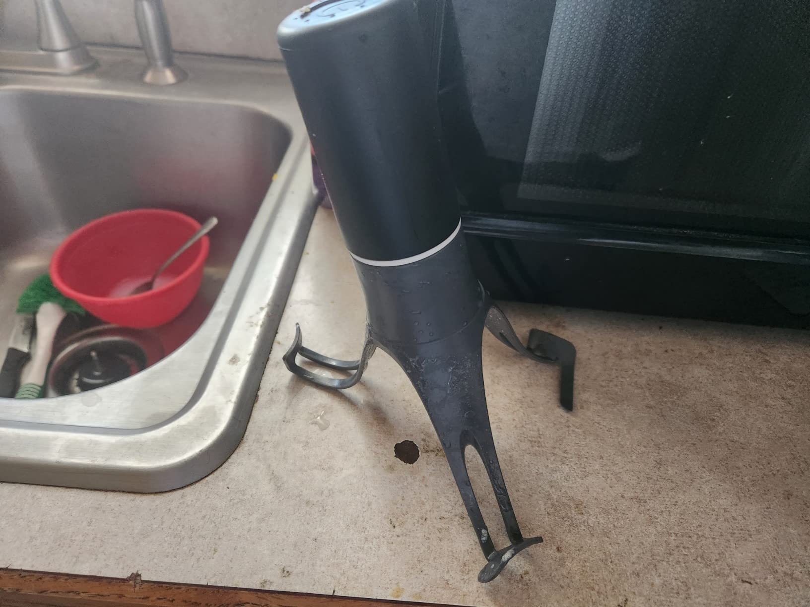 Uutensil Stirr - The Unique Automatic Pan Stirrer - Longer Nylon Legs, Grey customer photo 2