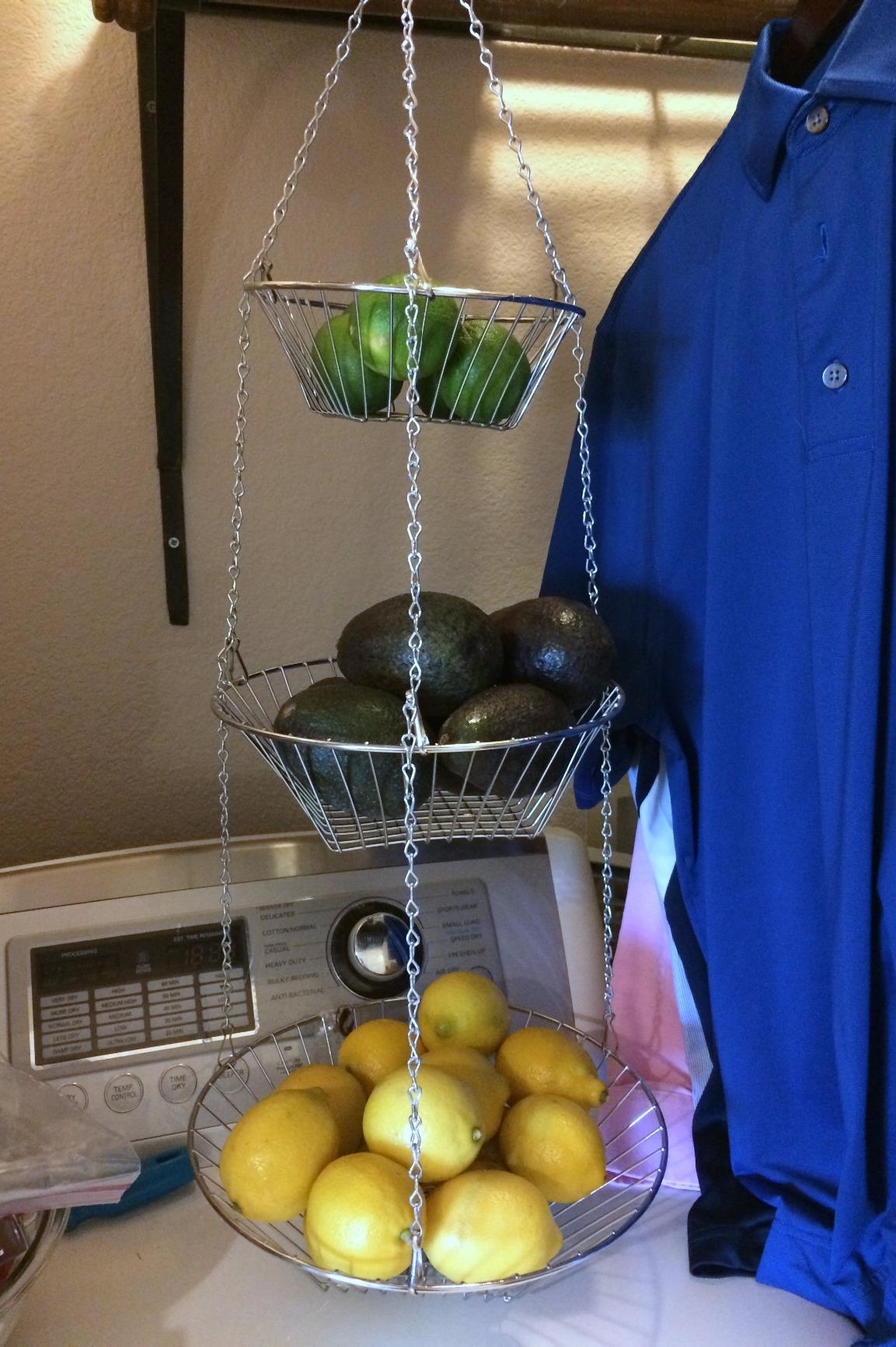 Deco Brothers Hanging Fruit Basket, 3-Tier, Chrome customer photo 1