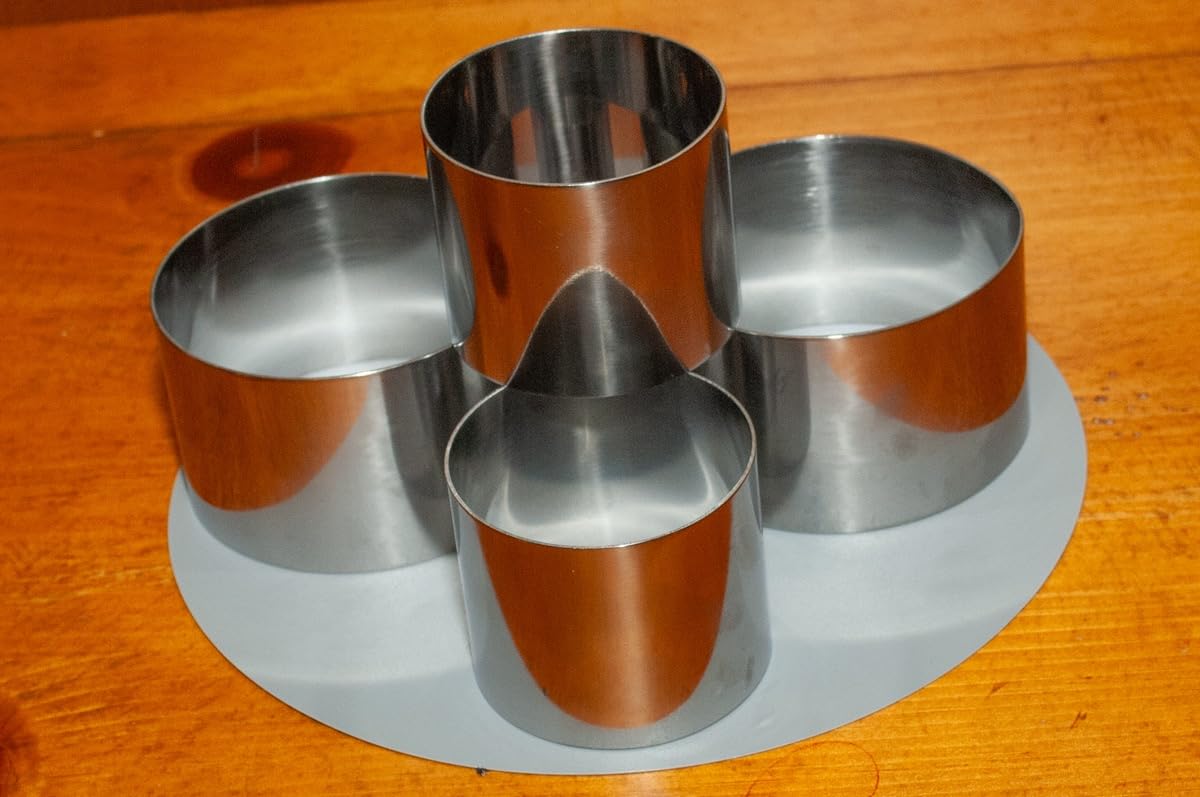Küchenprofi Stainless Steel 6-Piece Forming Rings with Tamper/Pushers, Silver customer photo 1