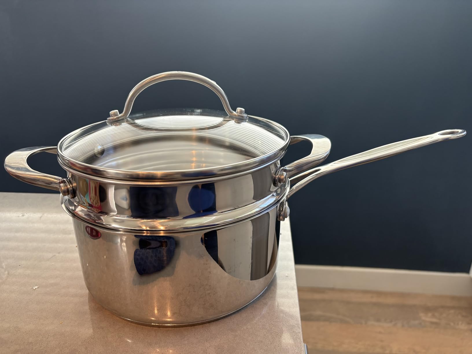 Anolon Classic Stainless Steel Universal Covered Steamer Insert customer photo 1