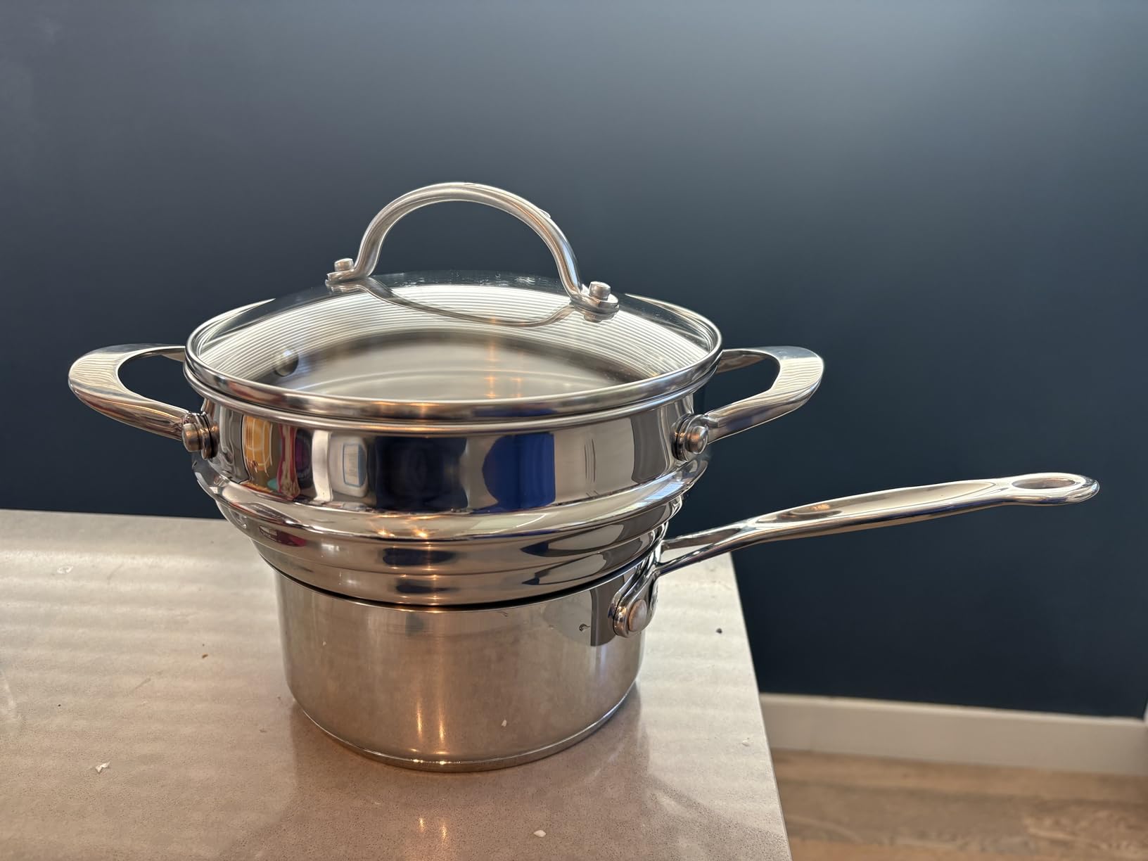 Anolon Classic Stainless Steel Universal Covered Steamer Insert customer photo 2
