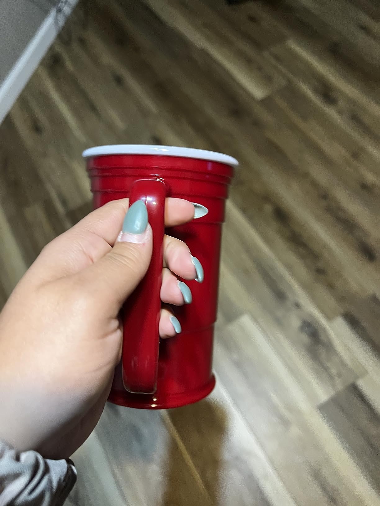 Red Cup Living 24Oz Party Mug Glass Tumbler - Reusable Unbreakable Party Cup for Hot & Cold Drinks customer photo 1