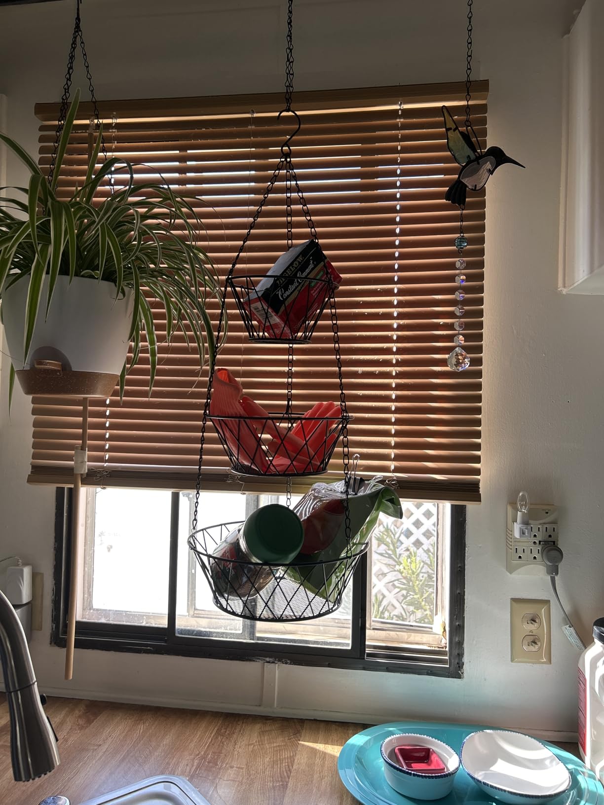Heavy Duty - 3 Tier Hanging Kitchen Black Fruit Basket customer photo 2