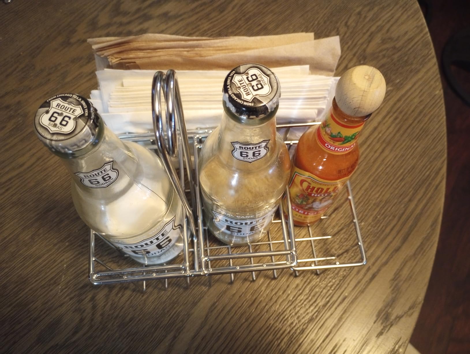 GET Modern Chrome Metal Four Compartment Condiment Caddy Table Caddies Collection customer photo 1