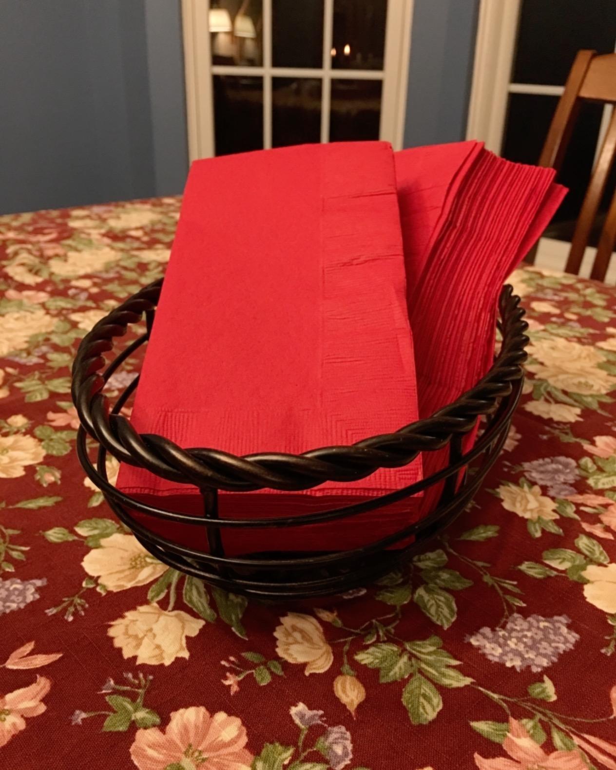 Gourmet Basics by Mikasa Rope Metal Oval Bread Basket, Antique Black customer photo 1