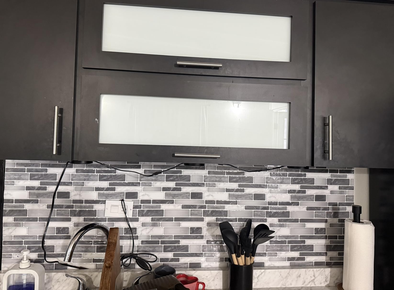 Art3d 10-Piece Peel & Stick Kitchen/Bathroom Backsplash Tiles, 12