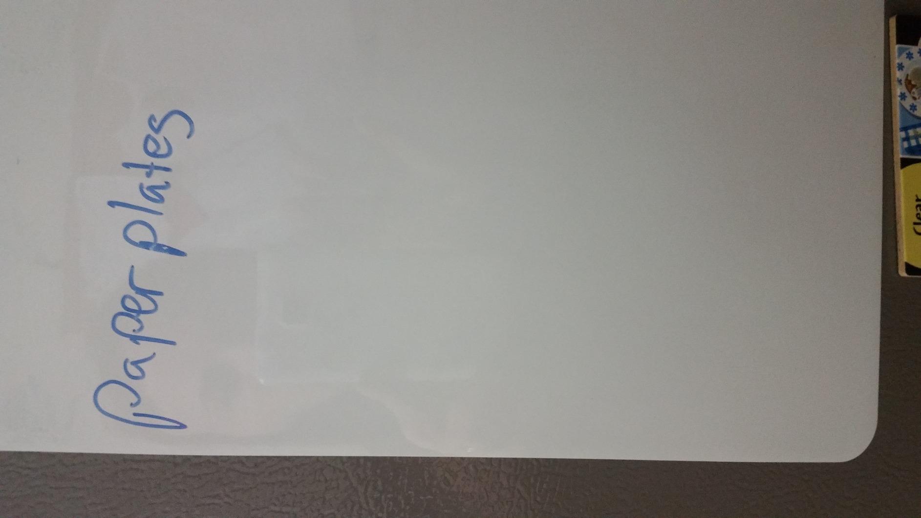Cinch! Magnetic Whiteboard for Fridge 29 x 21 Inch - Stain-Resistant Dry Erase Board with 4 Fine Tip Markers and Large Eraser - Fridge Whiteboard Planner and Organizer for Kitchen or Office Use customer photo 2