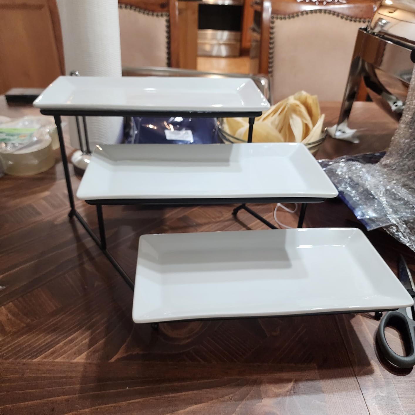 Elama Signature 12 1/4 Inch 6pc Lazy Susan Appetizer and Condiment Server Set customer photo 1