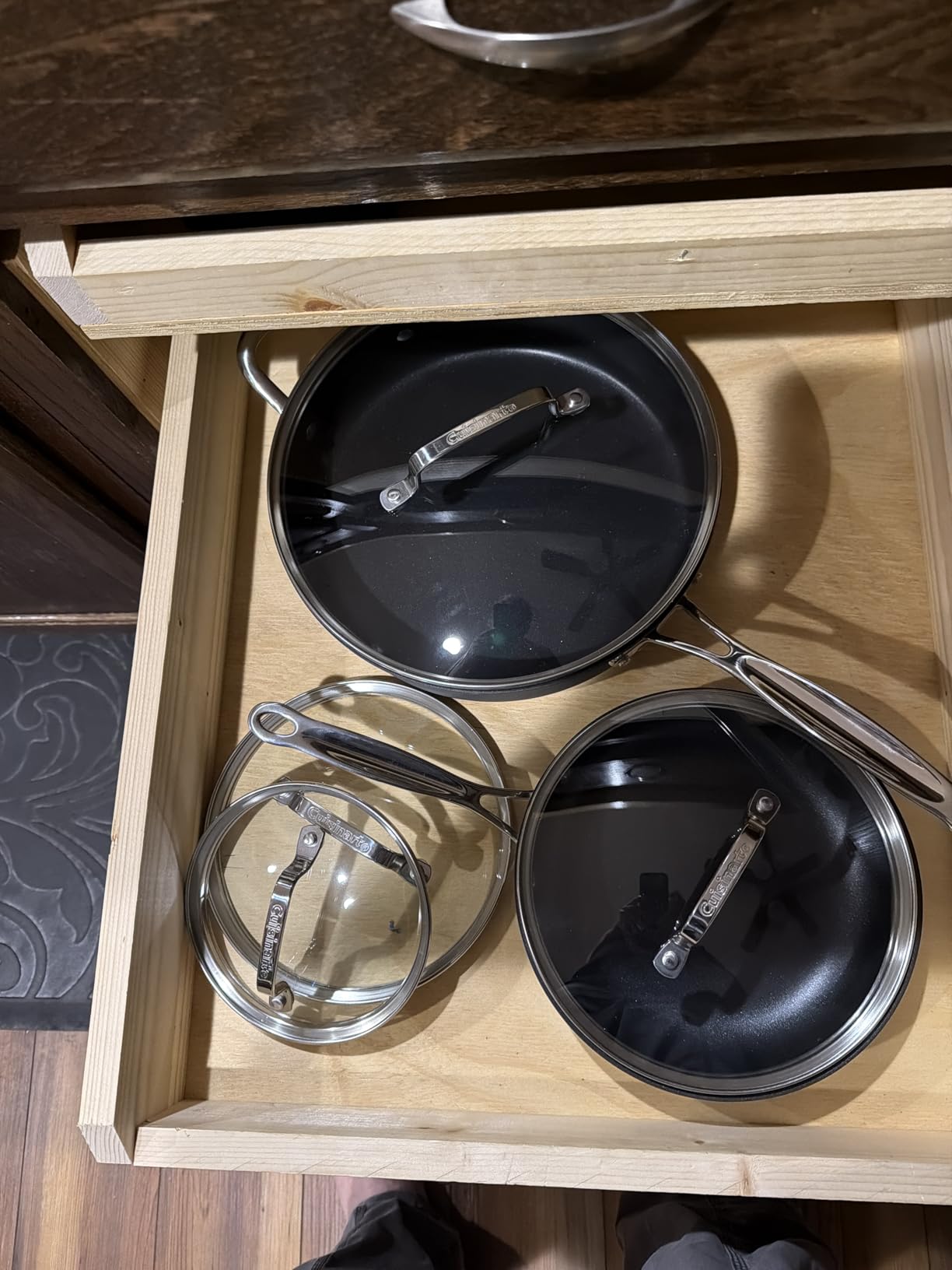 Cuisinart 17-Piece Pots and Pans Set, Non Stick Hard Anodized Cookware Set, Compatible with Electric, Gas Cooktops, Dishwasher Safe, Oven Safe Pot Set, Cool Grip Handles, Aluminum Core for Even Heat customer photo 2