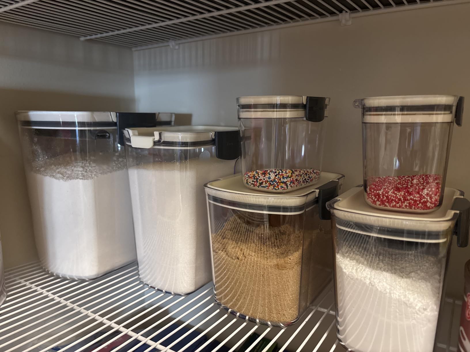Progressive ProKeeper Baker's Airtight Kitchen Storage Canister Container Set for Flour, Sugar & More, Keeps Ingredients Fresh, with Accessories (Multicolor, 6-Piece) customer photo 2