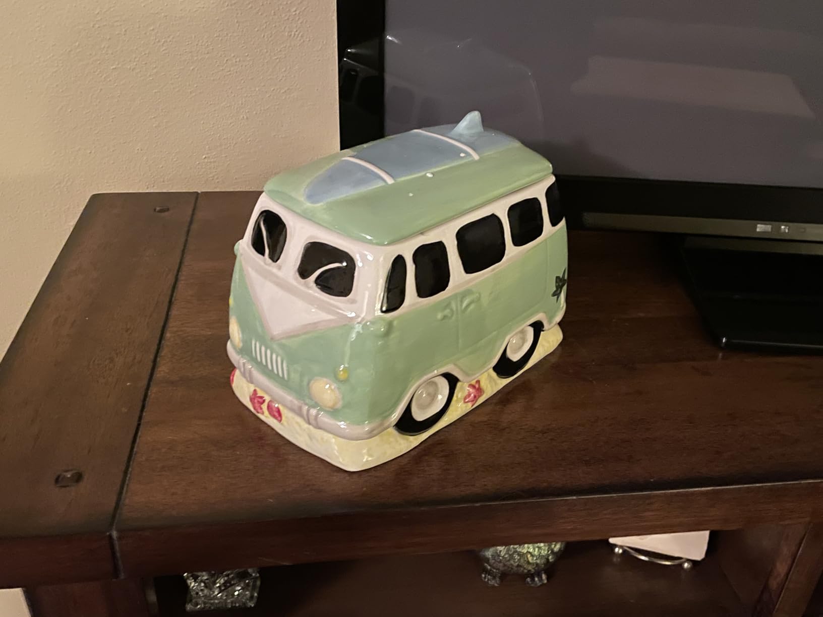 Young's Inc. Ceramic Cookie Jar - Cute Kitchen Counter Storage Canister with Lid - Perfect for Cookies, Coffee, Tea, Candy, Dog Treats, and More - Cookies Finest - Black, White customer photo 2