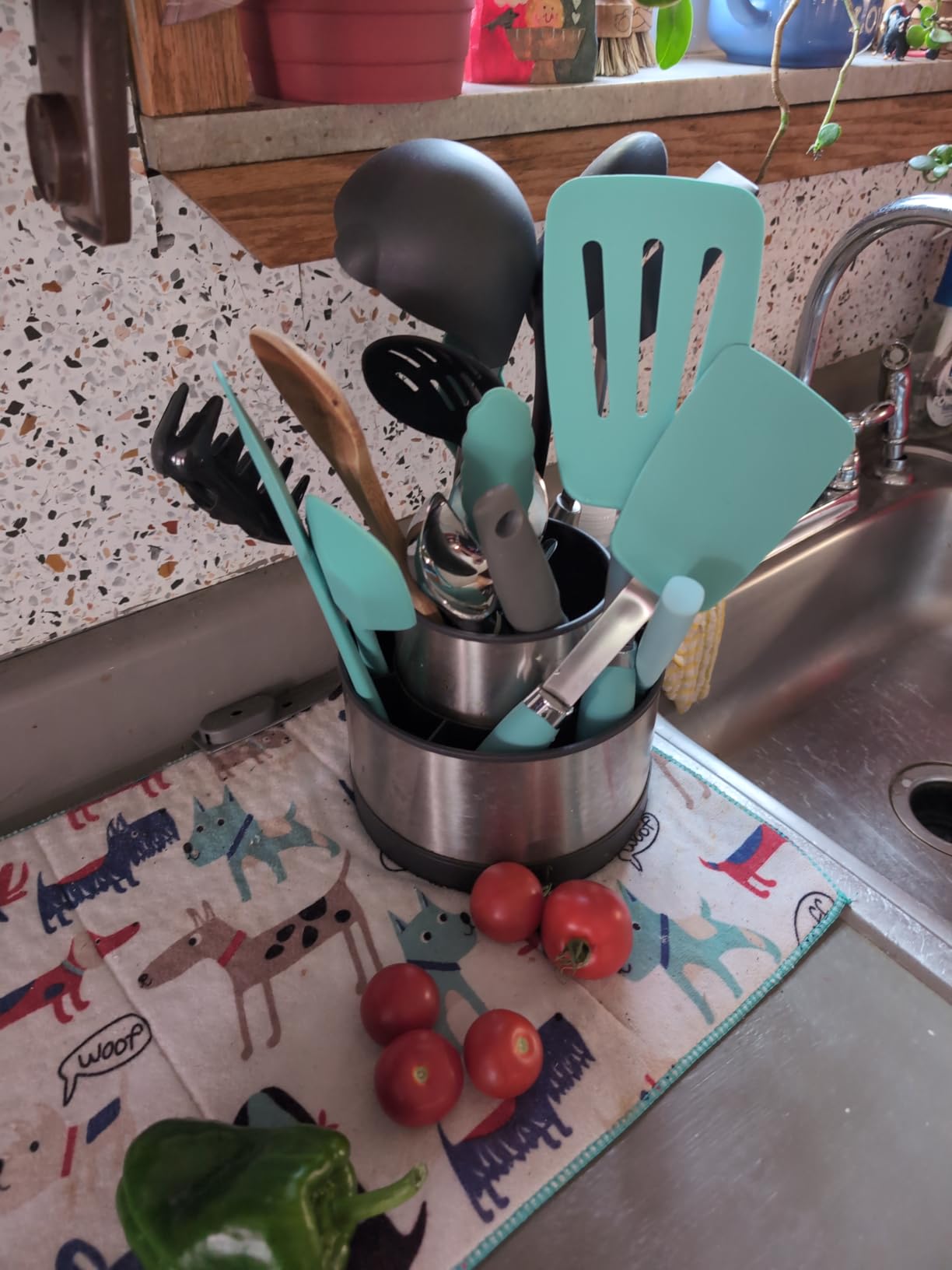 Silicone Spatula 3-piece Set, Ergonomic Handle High Heat-Resistant Spatulas, Non-stick Rubber Spatulas with Stainless Steel Core, Black customer photo 2