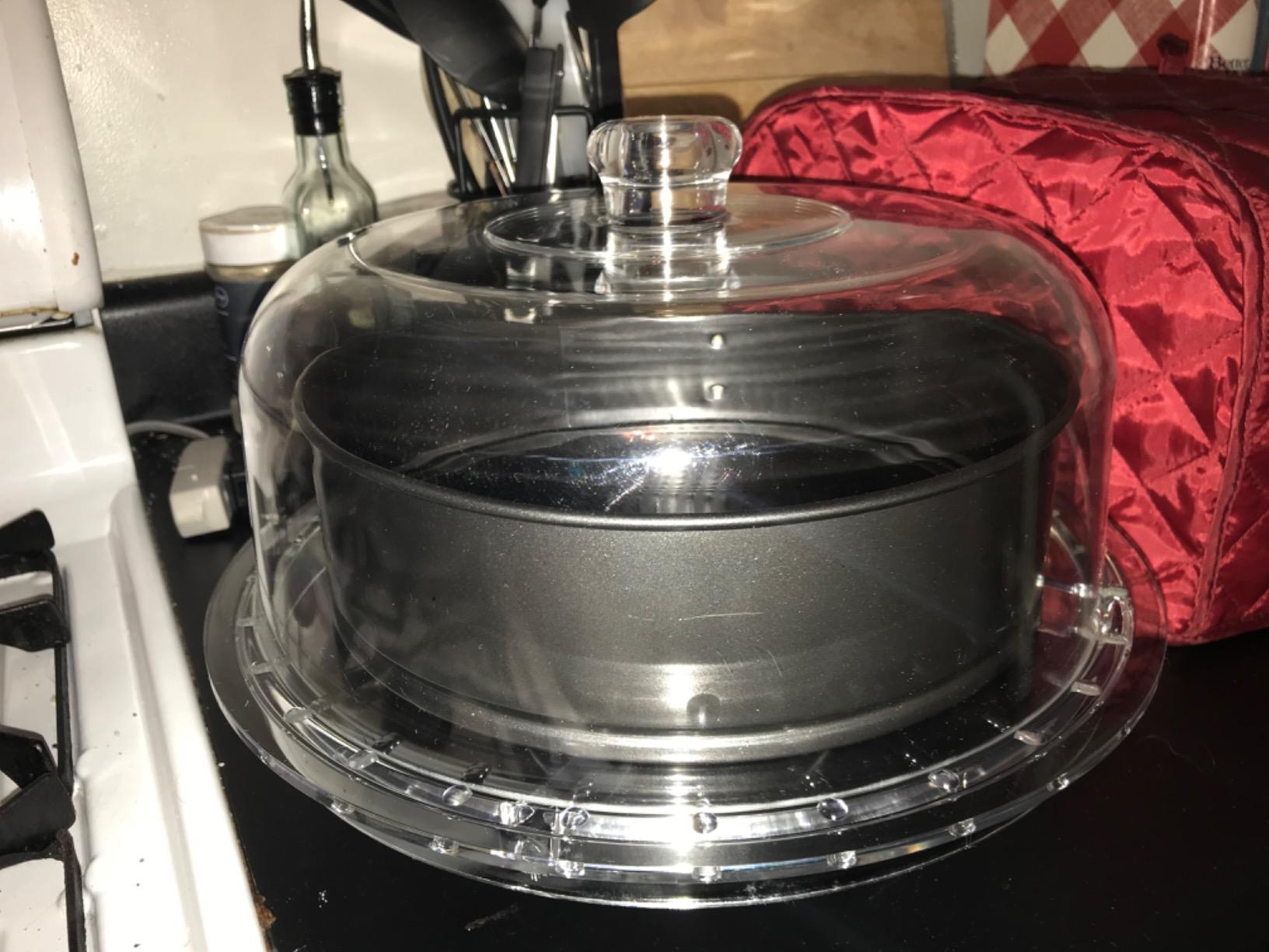 HBlife Cake Stand with Acrylic Dome Cover (12.2