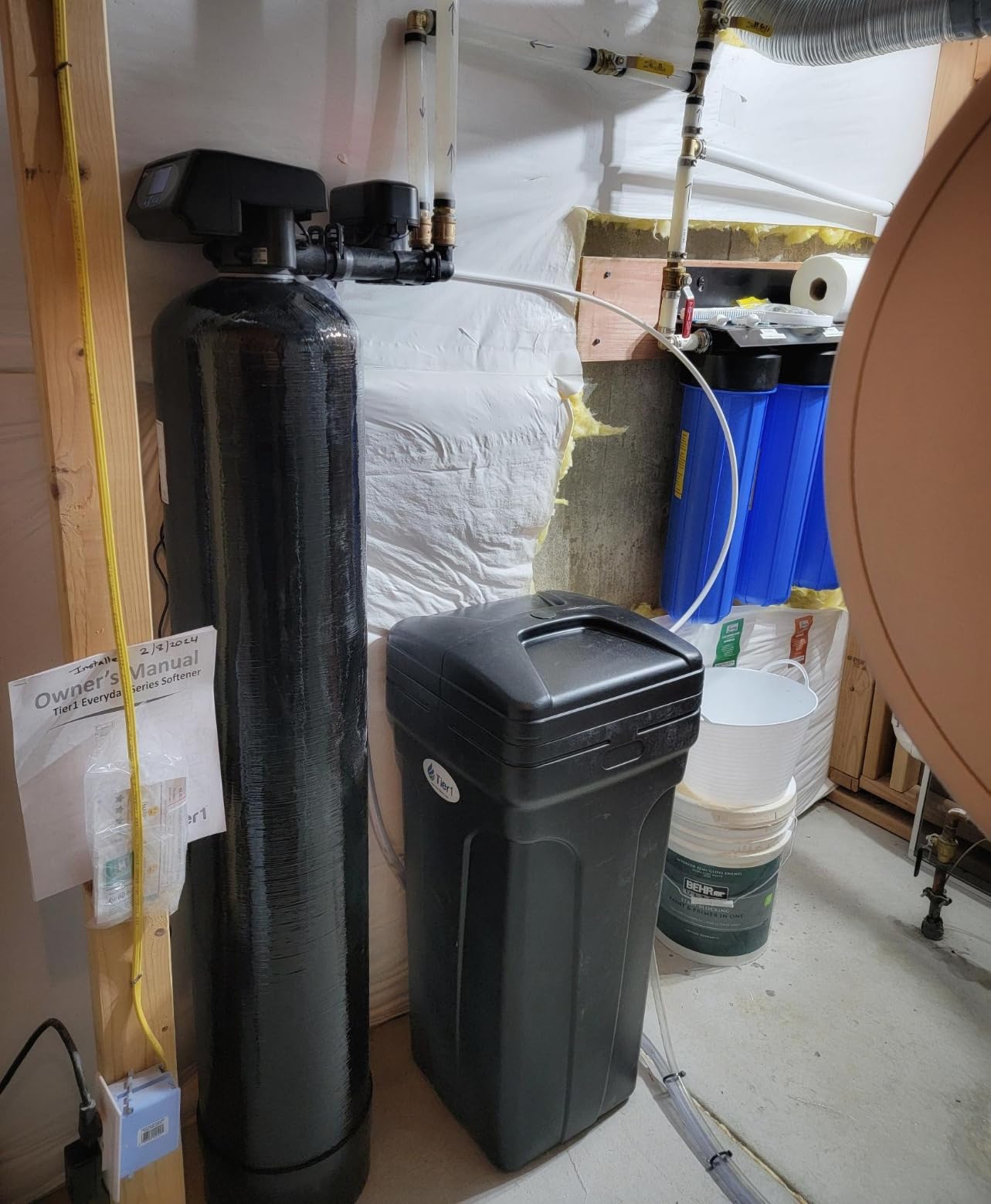 Tier1 Whole House Water Softener System 48,000 Grain High Efficiency with Sediment Pre-Filter | Pre-Filled Mineral Tank with 1.5 Cubic feet of Cation Resin | Home Water Filtration System customer photo 1