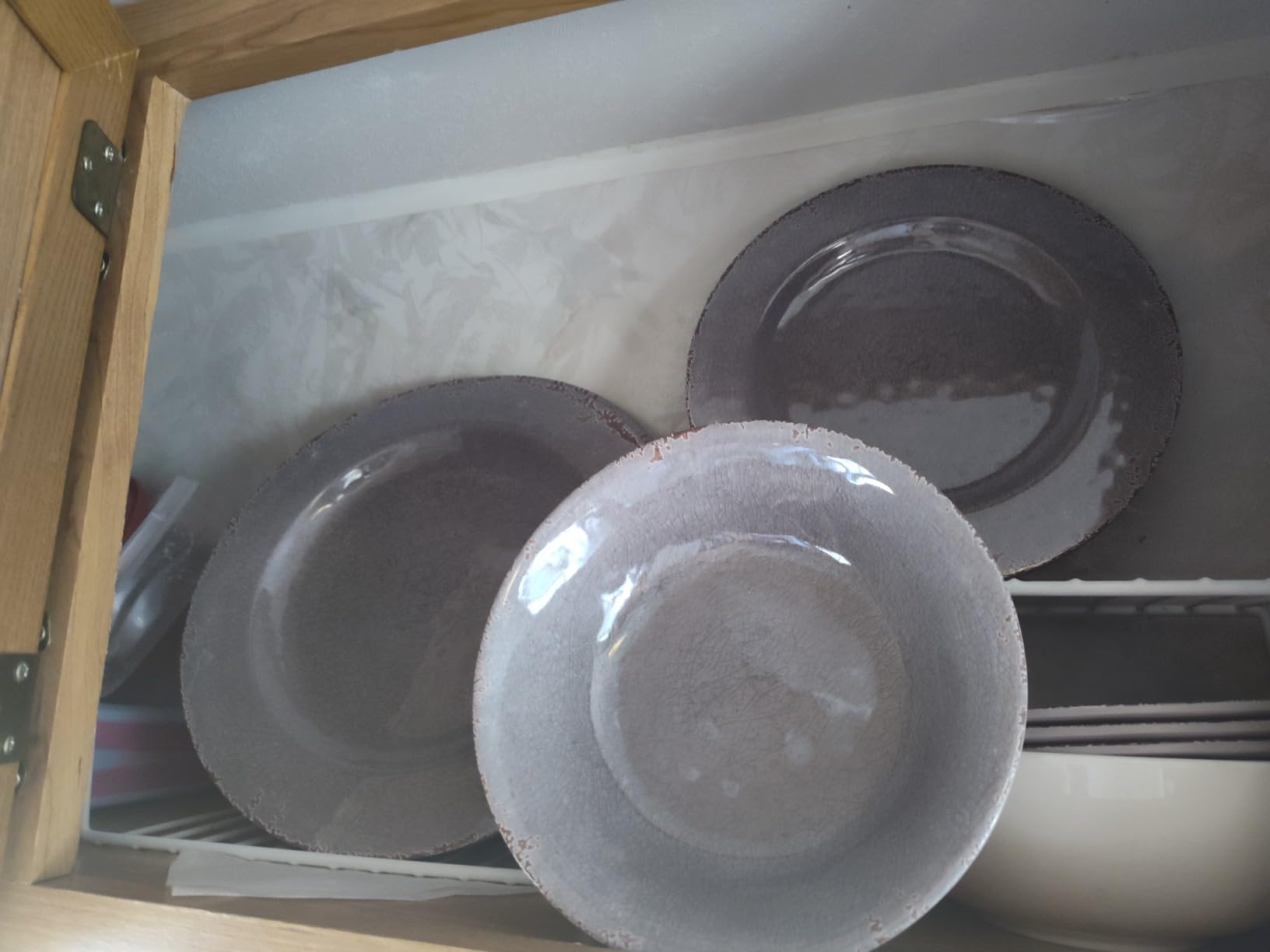 Gibson Home Mauna Melamine Plastic Dinnerware Set, Service for 4 (12pcs), Ice Rustic customer photo 1