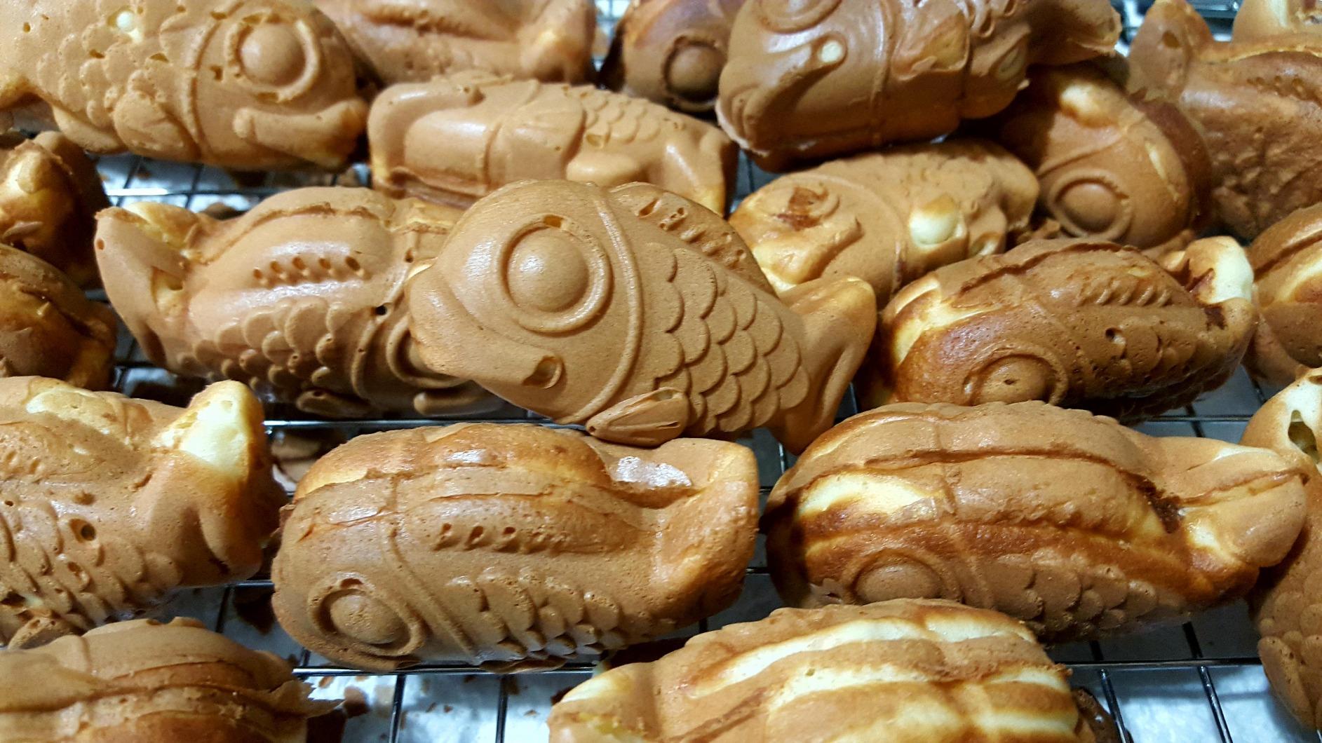 COOKKING - Taiyaki Japanese Fish-shaped Pancake Double Pan, Made in Korea customer photo 2