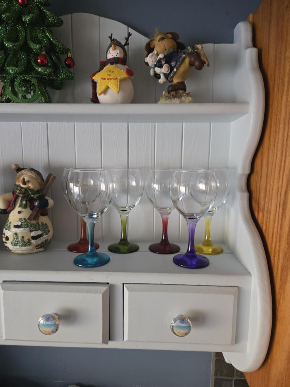 Orion Multi Colored Party Stemmed Wine Glasses, 12 oz, Set of 6 customer photo 2