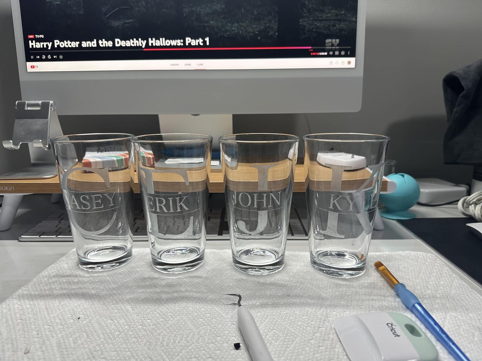 Pint Glasses Set of 6 - 16 oz Drinking Glasses Made for Cold Beverages - Mixing Glass & Highball Set for Homes, Pubs & More customer photo 2