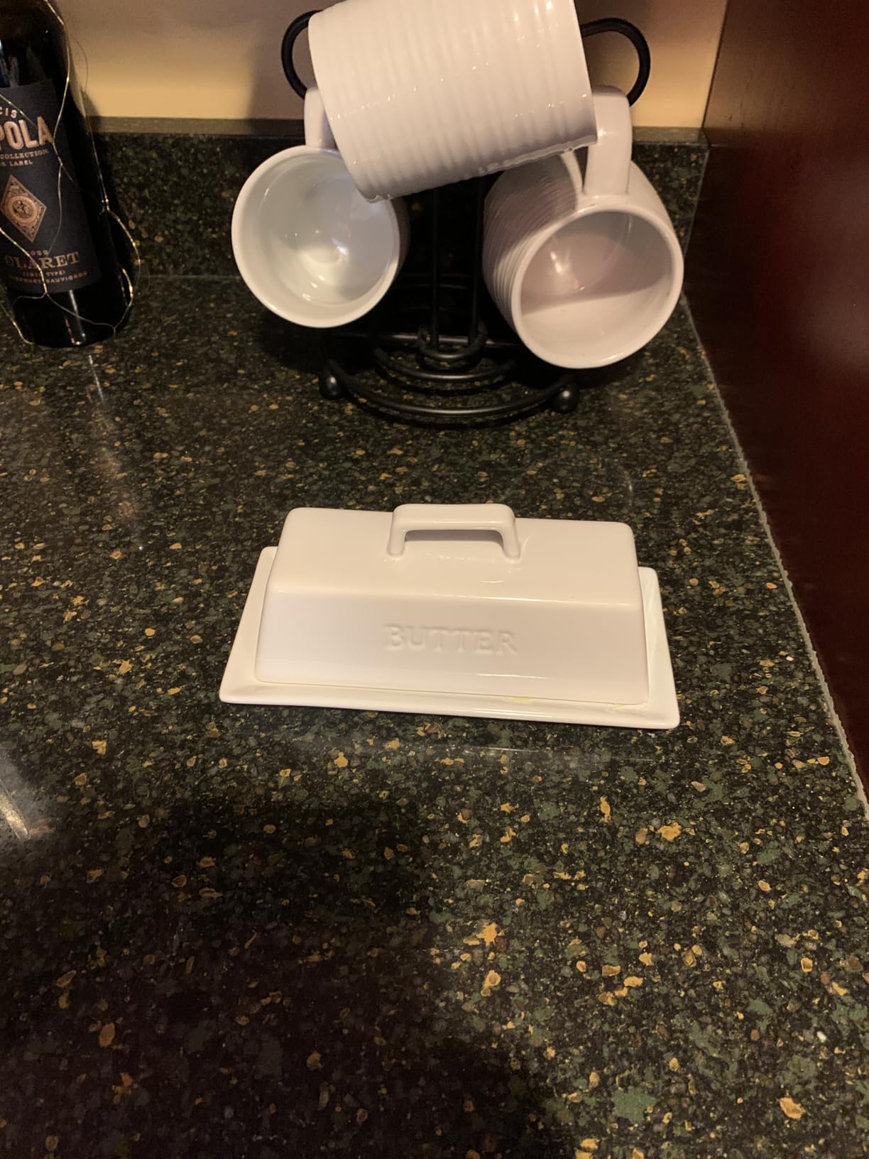 Butter Dish with Lid for Countertop, by Kook, Ceramic Dish Tray with Cover, Kitchen Keeper, Container, Holder (White) customer photo 2