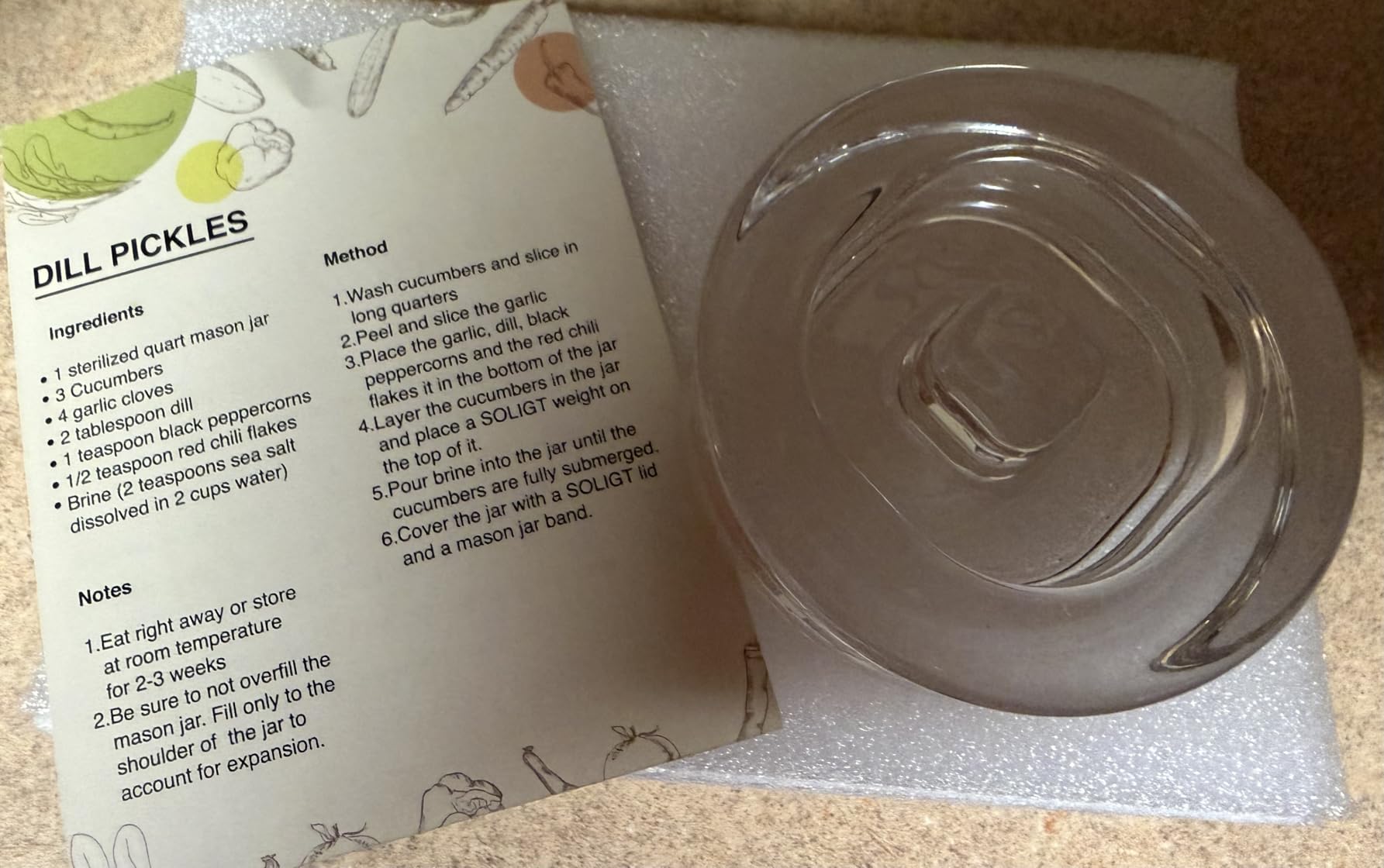 4-Pack of Fermentation Glass Weights with Easy Grip Handle for Wide Mouth Mason Jars customer photo 2