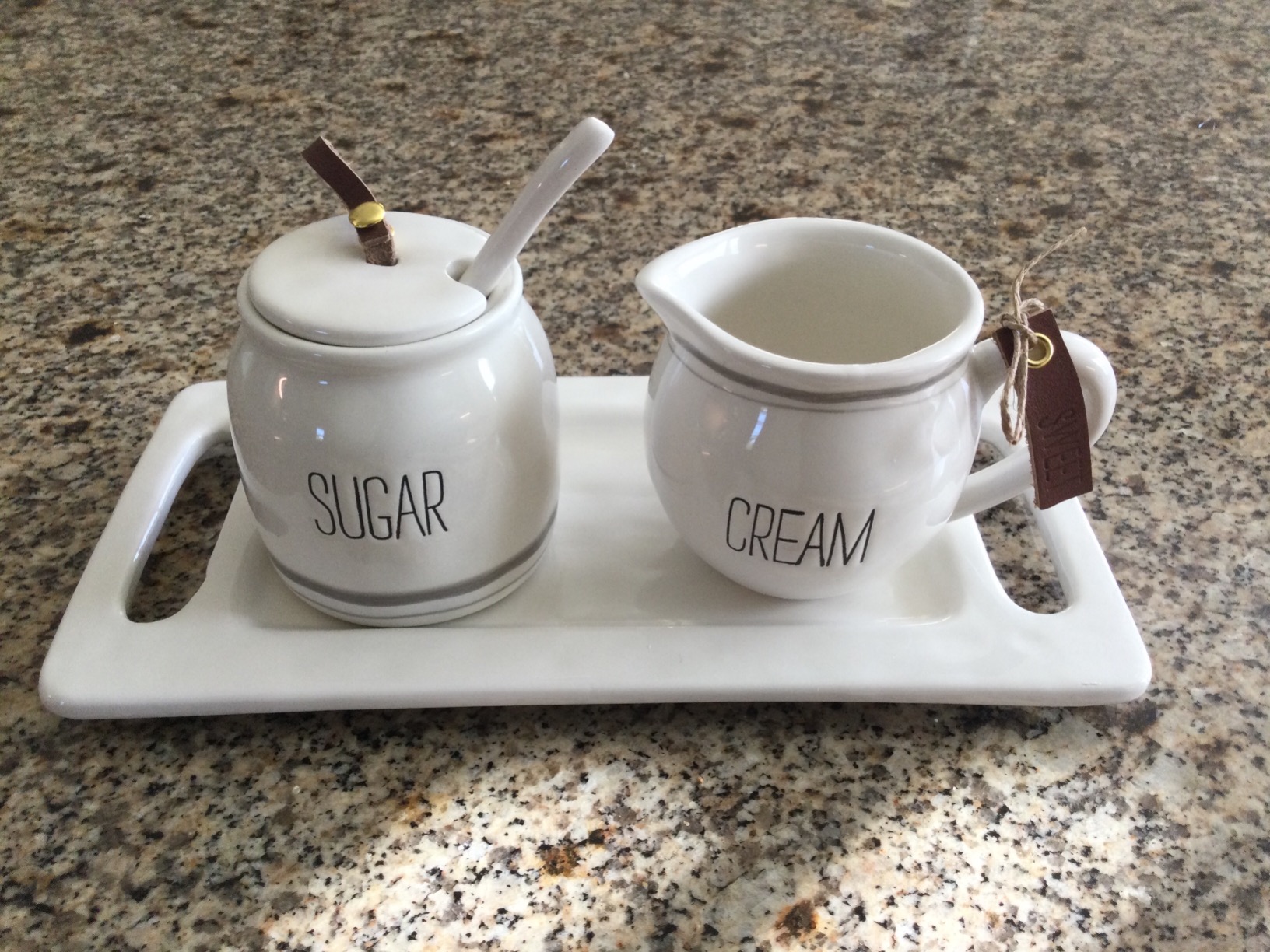 Mud Pie Bistro Cream and Sugar 5 Piece Set customer photo 2