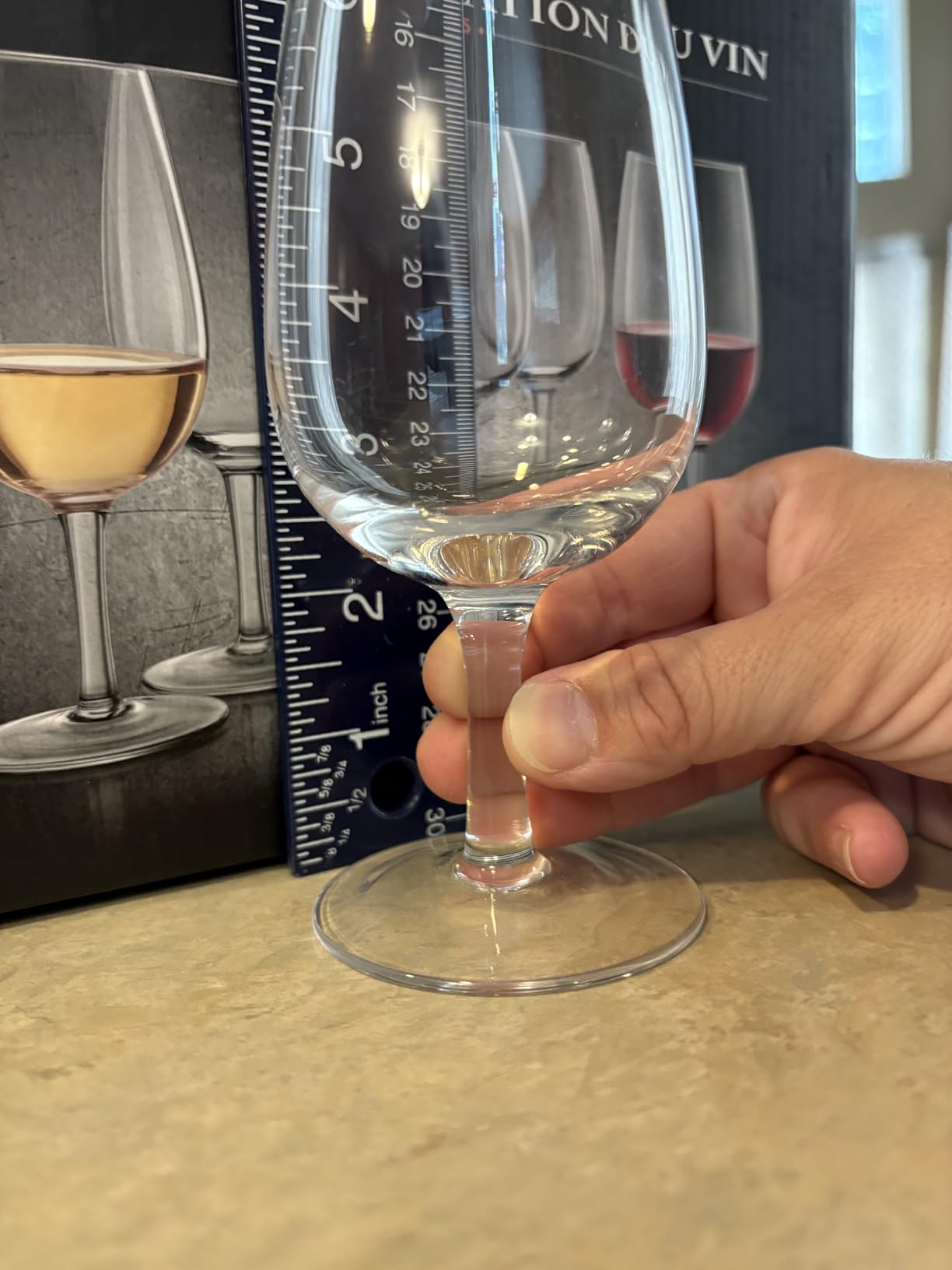 Final Touch ISO INAO Wine Tasting Glasses Set of 6 - Lead-Free Crystal for Red, White, Sparkling, Rosé - 7¼ oz Capacity customer photo 2