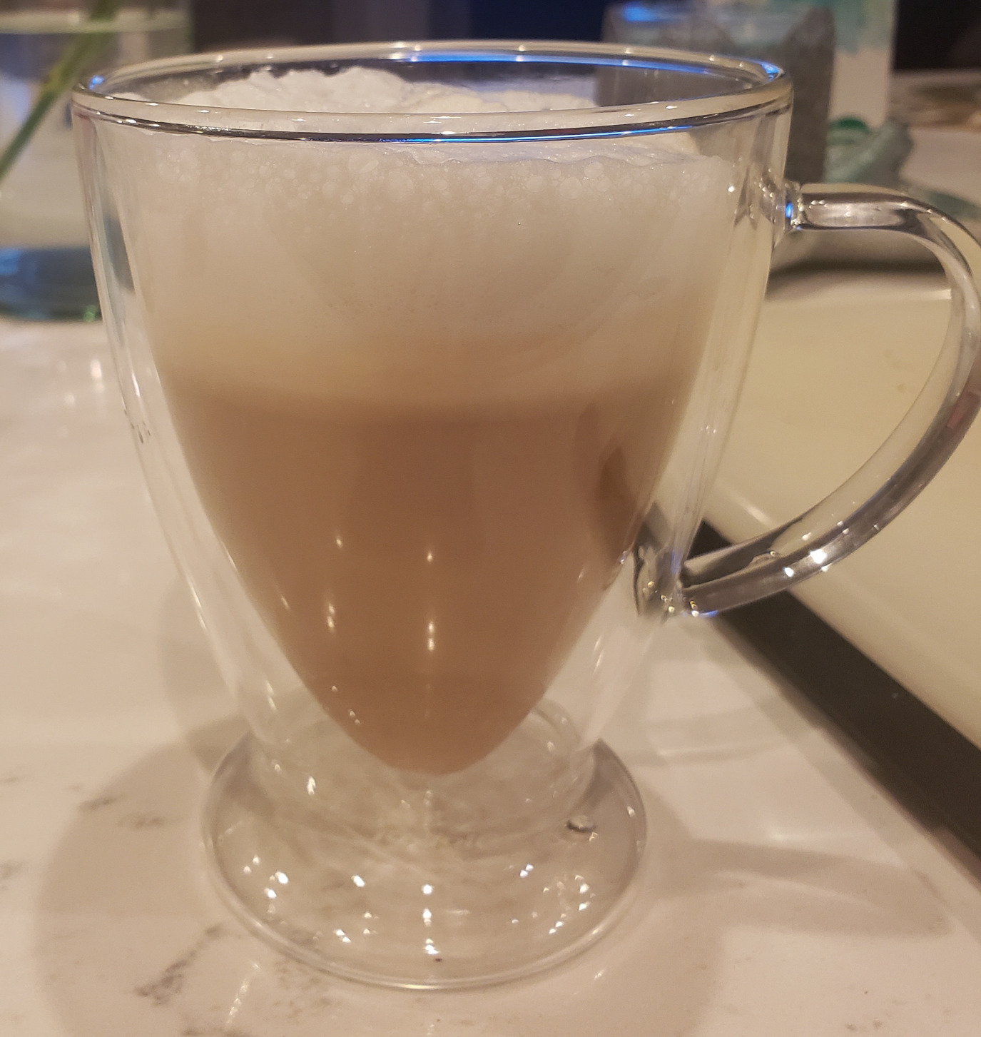 JoyJolt Declan Irish Double Wall Insulated Glass Coffee Cups (Set of 2) - 15 Ounces customer photo 1