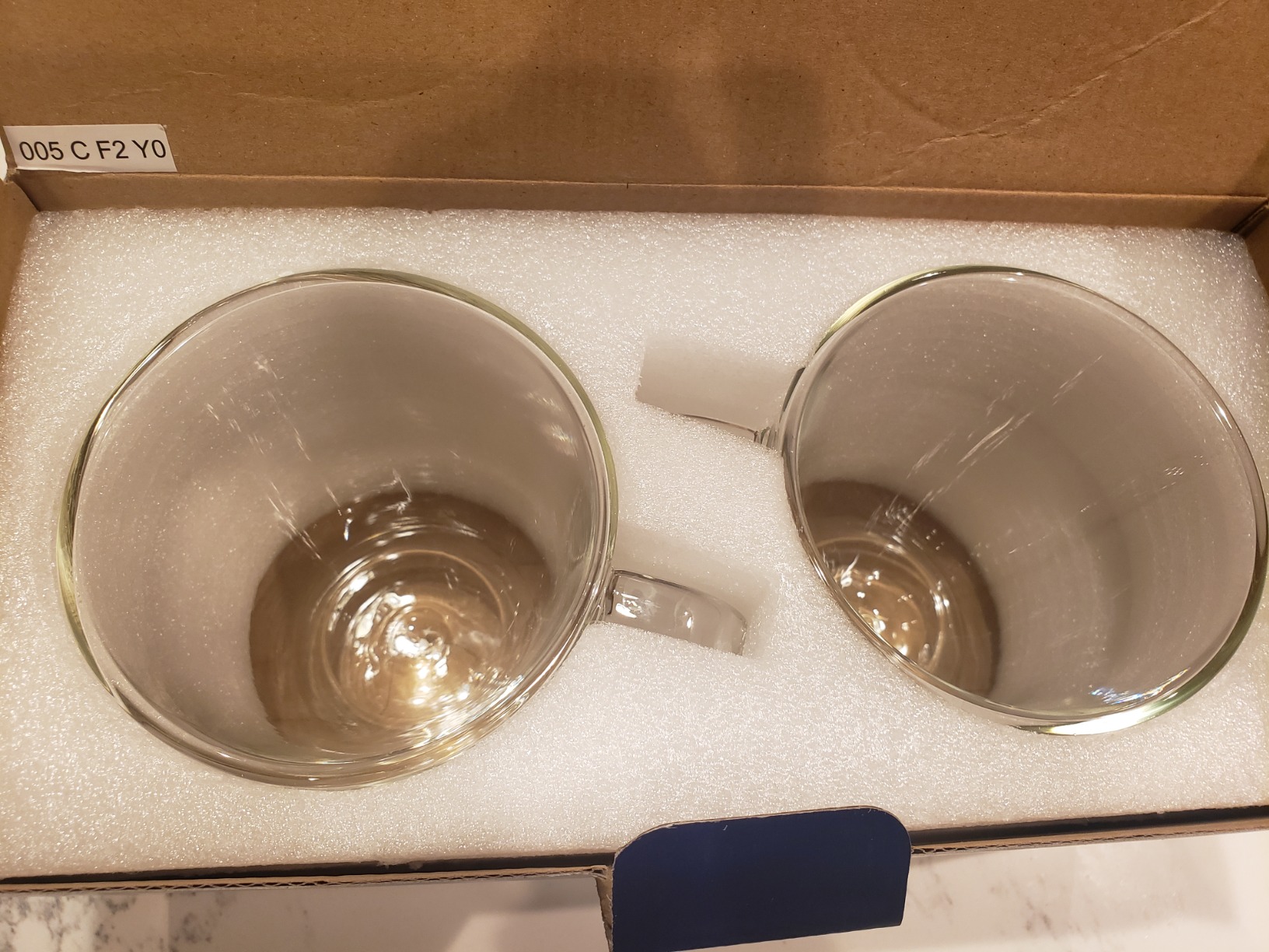 JoyJolt Declan Irish Double Wall Insulated Glass Coffee Cups (Set of 2) - 15 Ounces customer photo 2