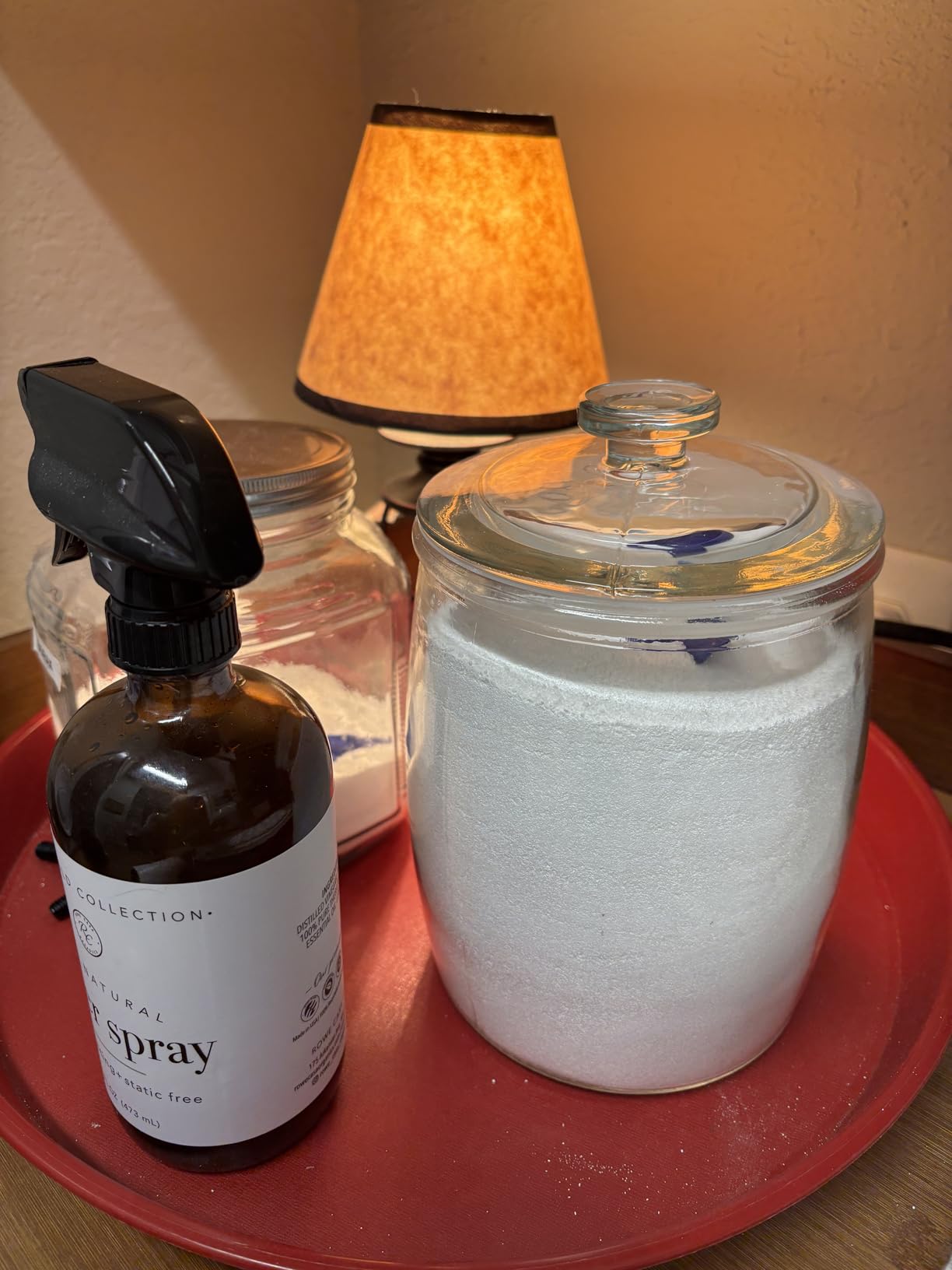 Folinstall Wide Mouth Apothecary Jar with Lid, 0.5 Gallon Glass Jar for Kitchen Storage and Laundry Room Organization, 72 oz Clear Glass Container for Cookie, Candy, Sugar, Flour, Nuts customer photo 2