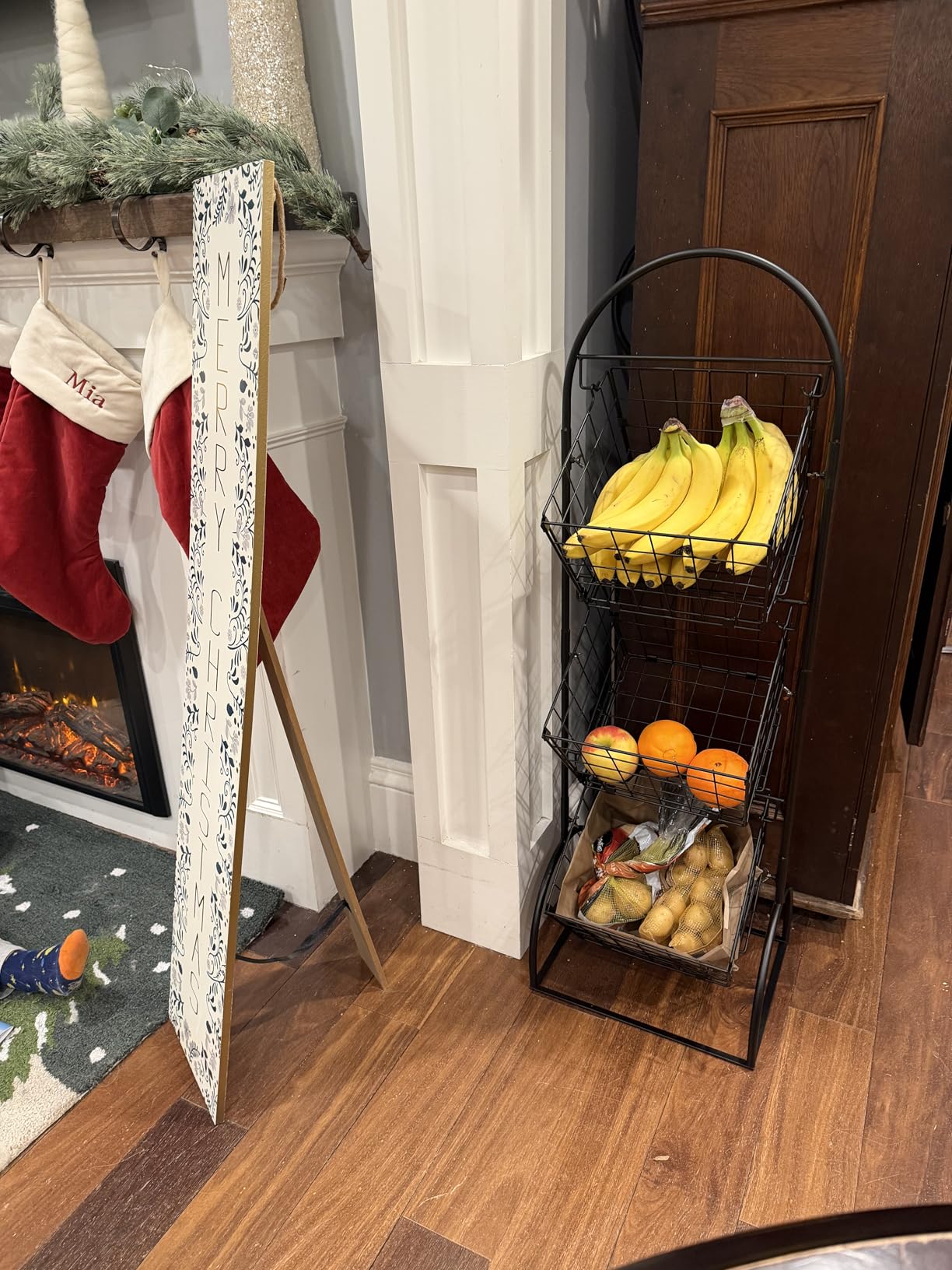 Sorbus 3-Tier Wire Market Basket Storage for Fruit, Vegetables, Toiletries, Household Items, Stylish Tiered Serving Stand for Kitchen, Bathroom Organization customer photo 1