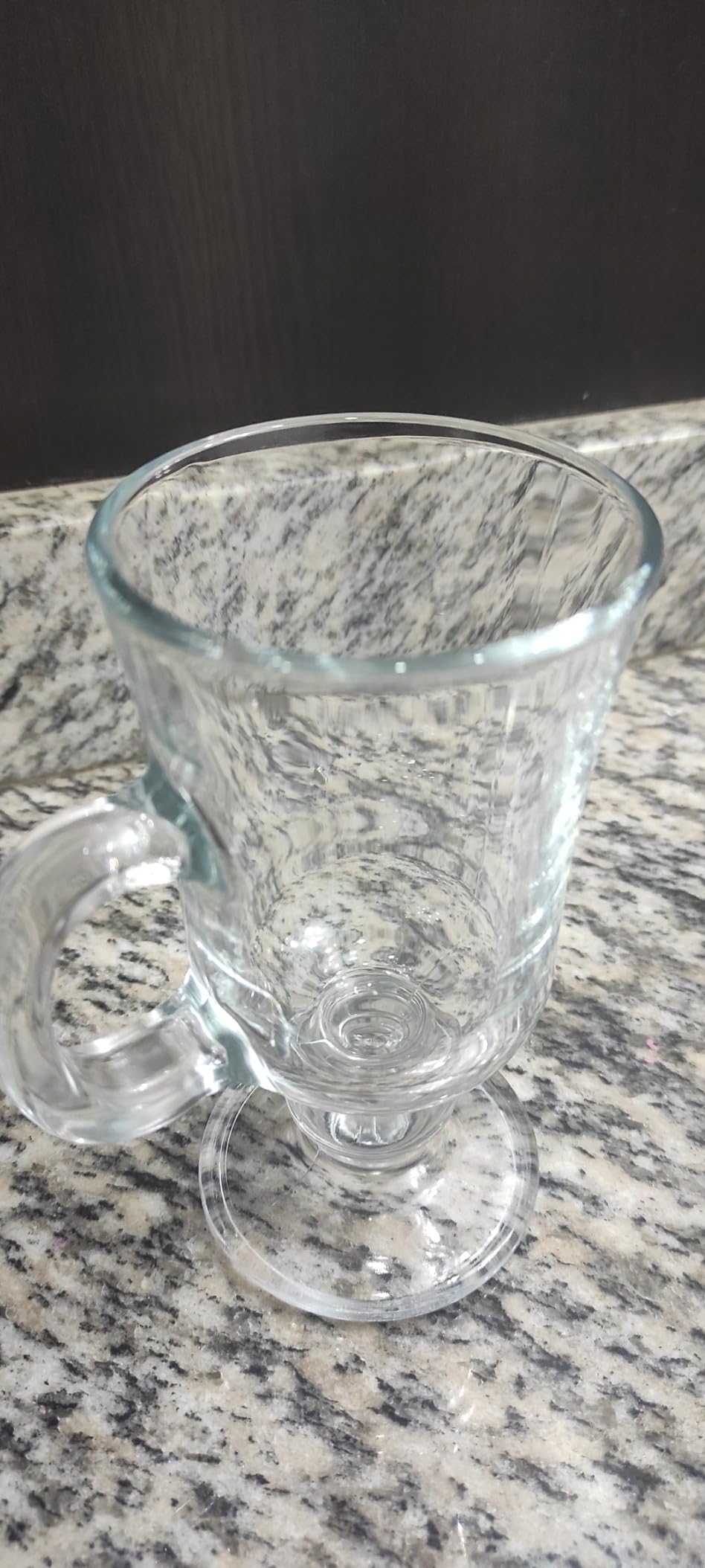Volarium Irish Coffee Glass Mugs, Latte Cups, Set of 2 Cappuccino and Hot Chocolate Mugs with Handle, Clear Glass Cups for Hot Beverages, 7 3/4 oz customer photo 1