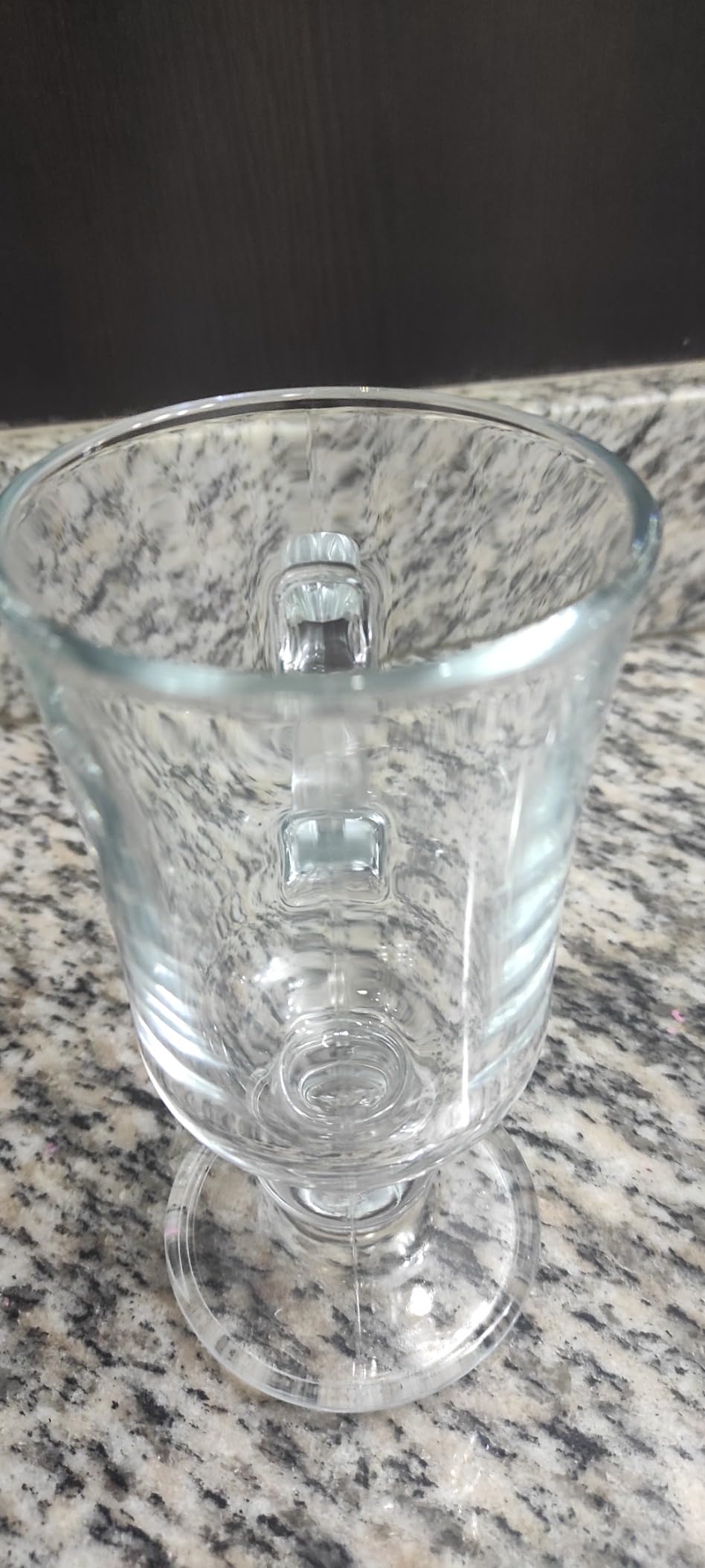 Volarium Irish Coffee Glass Mugs, Latte Cups, Set of 2 Cappuccino and Hot Chocolate Mugs with Handle, Clear Glass Cups for Hot Beverages, 7 3/4 oz customer photo 2