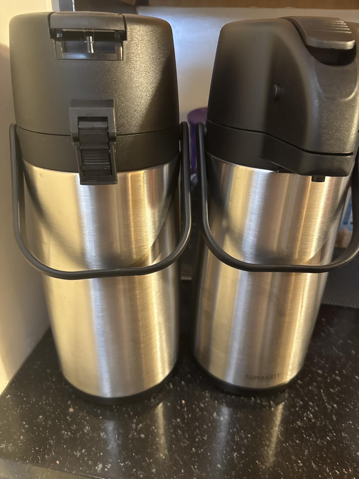 Airpot Coffee Dispenser Thermal with Pump, 3L/102 Oz Insulated Stainless Steel Large Airpot Coffee Carafe Lever Action for Hot/Cold Water, Thermal Carafe for Hot Cocoa for Parties customer photo 1