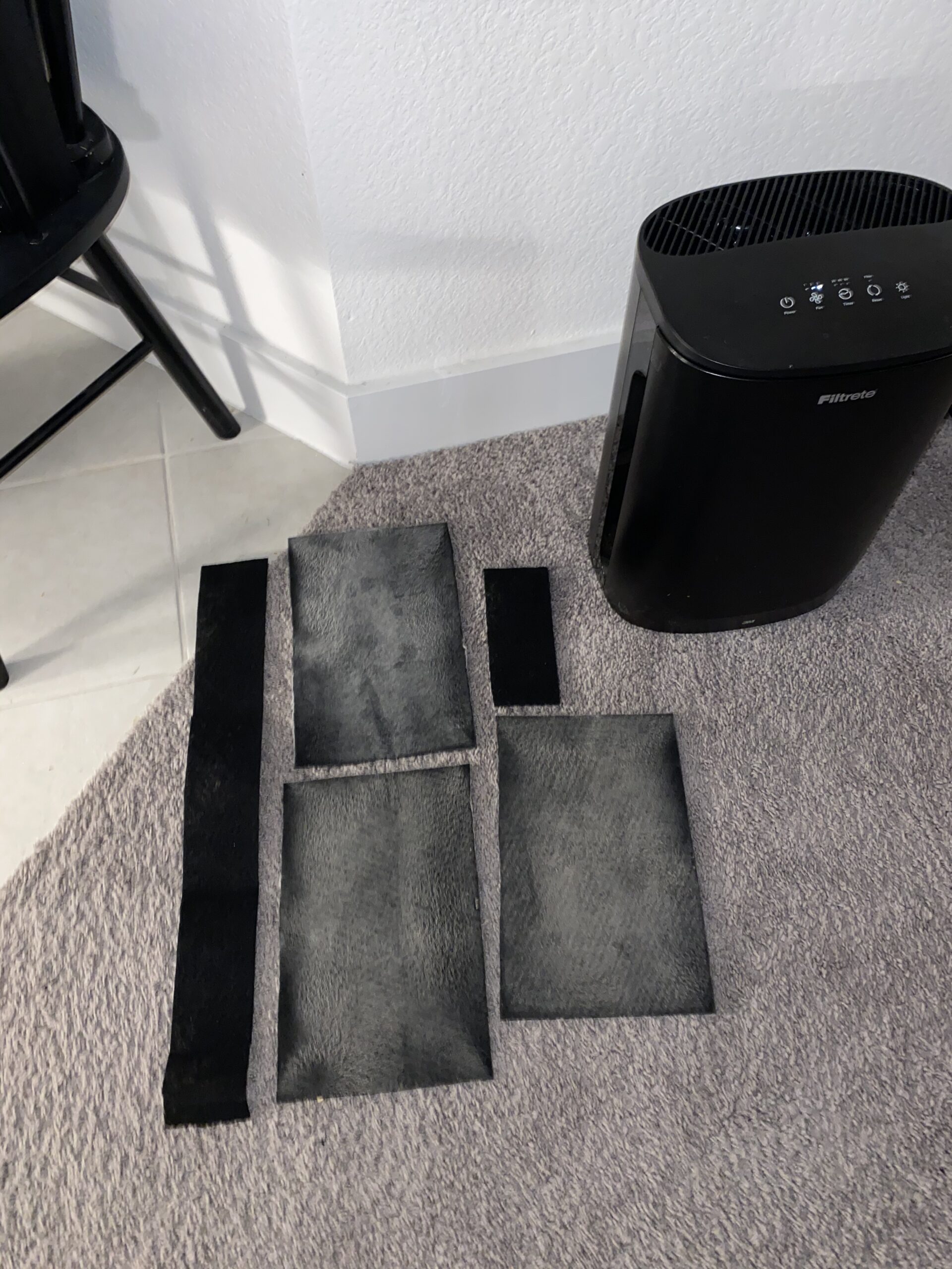 PUREBURG Carbon Filter,Cut-to-Fit Carbon Pad 16 x 48 inches for Air Filter Charcoal Sheet fits Range Hoods Furnace Filters removes Odor VOC Parts Accessories Replacement,1-Pack customer photo 2