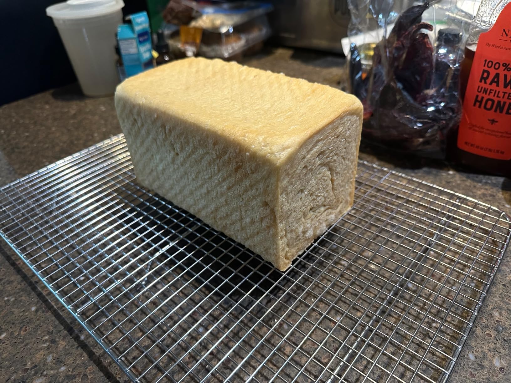 CHEFMADE Pullman Loaf Pan with Lid, 1Lb Dough Capacity Non-Stick Rectangle Corrugated Toast Box for Oven Baking 4.2