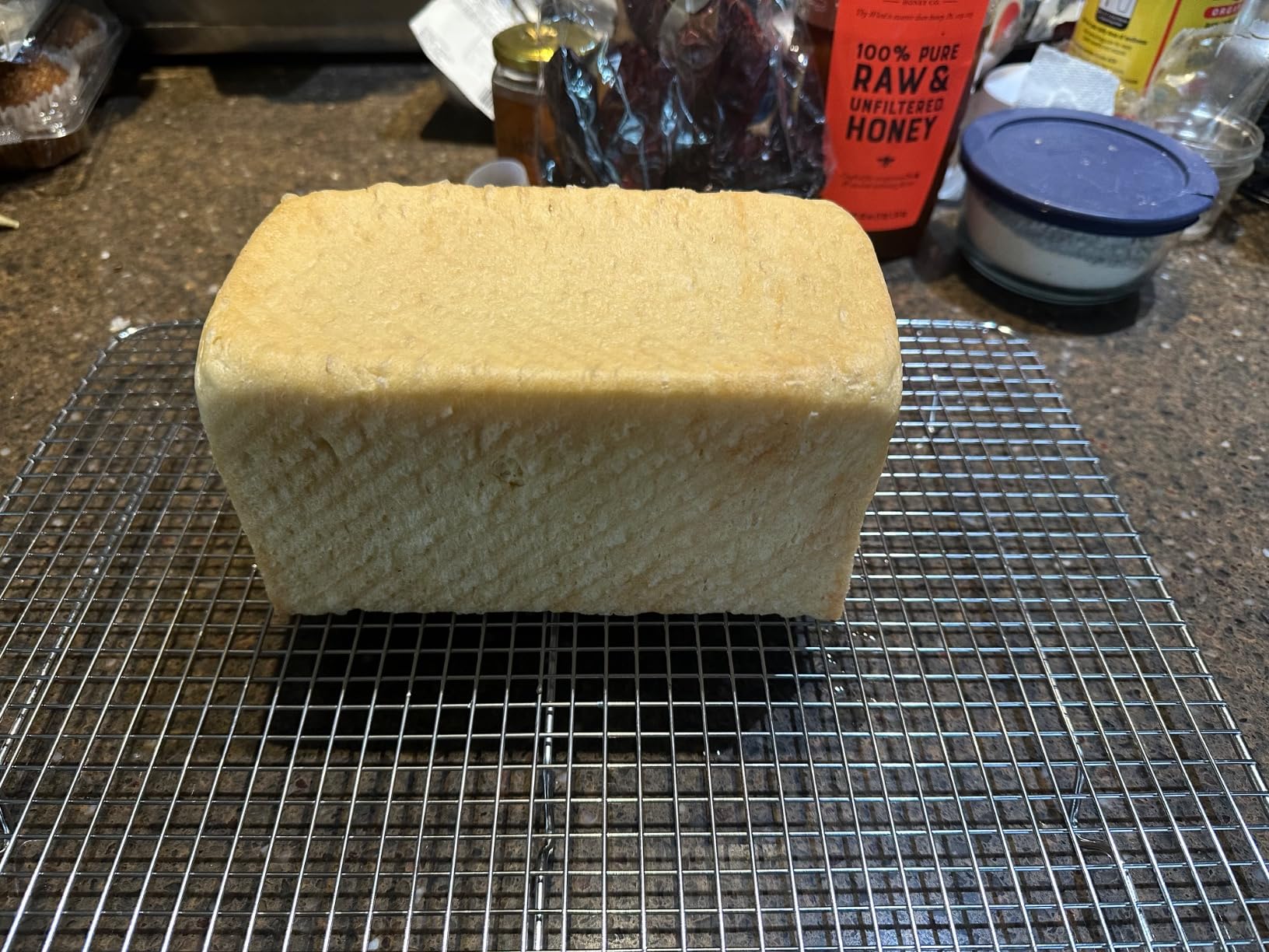 CHEFMADE Pullman Loaf Pan with Lid, 1Lb Dough Capacity Non-Stick Rectangle Corrugated Toast Box for Oven Baking 4.2