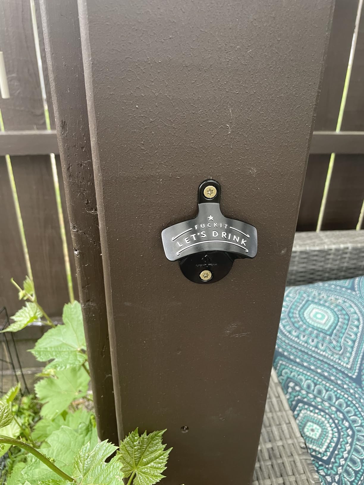 Bottle Opener Wall Mounted, Christmas Funny Wall Mount Bottle Opener for Men Dad Beer Lovers, Novelty Birthday Fathers Day with Mounting Screws Wall Anchors (1 Pack) customer photo 1