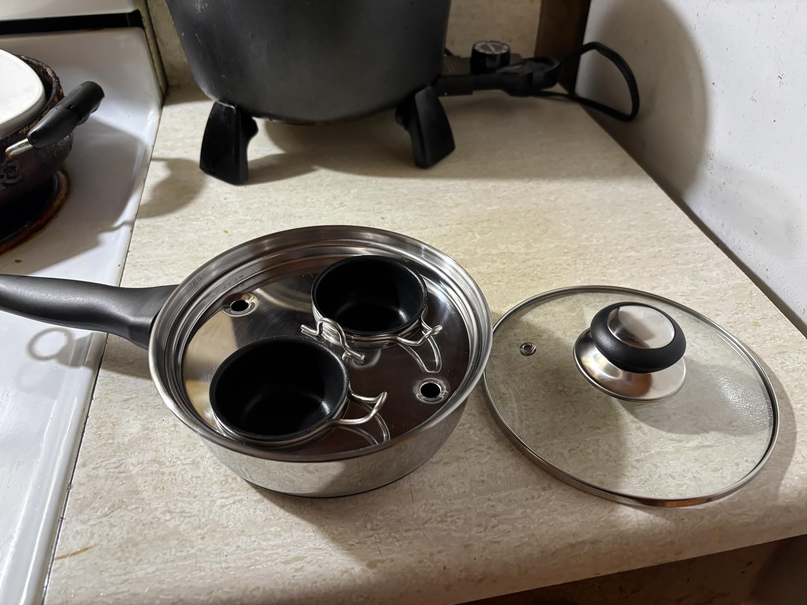 Egg Poacher Pan - Stainless Steel Poached Egg Cooker - Induction Cooktop Egg Poachers Cookware Set with 6 Nonstick Large PFOA FREE Egg Poacher Cups and Silicone Spatula customer photo 2