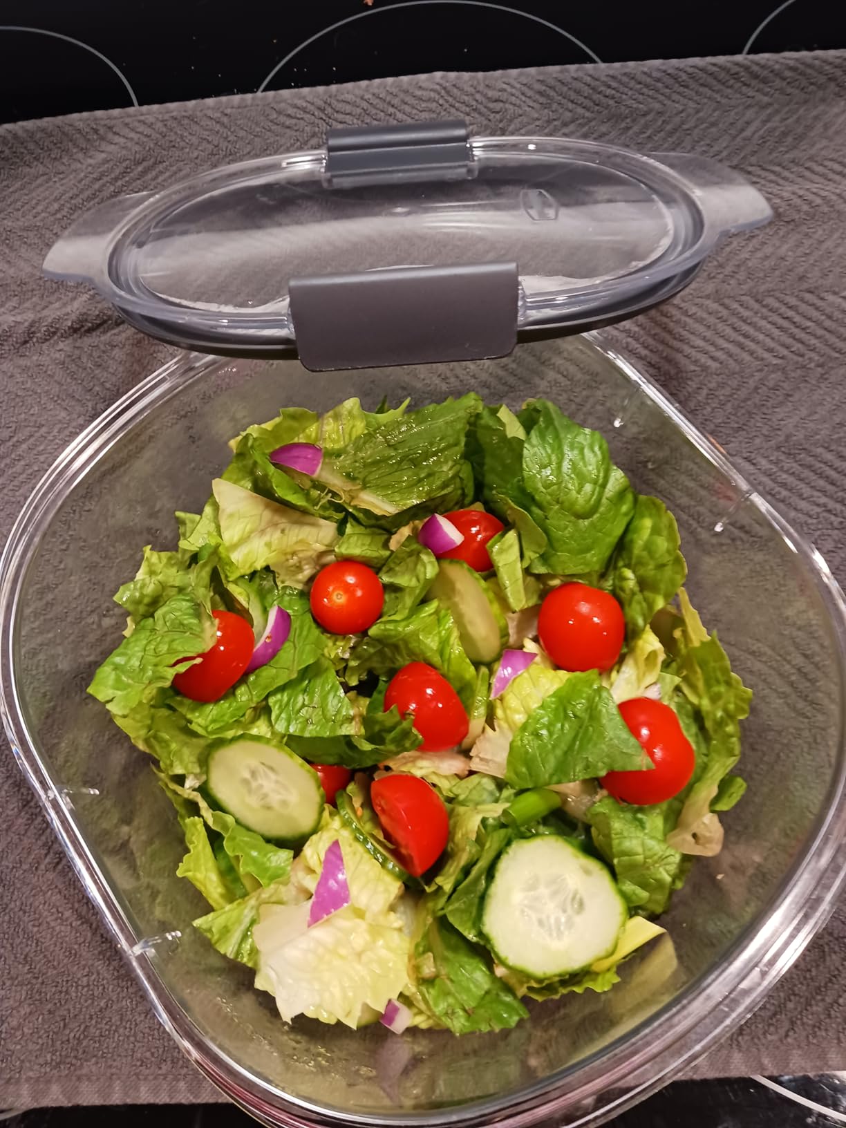 Rubbermaid Brilliance Food Storage Containers, 14 Piece Plastic Containers with Lids, BPA-Free, Leak Proof, Clear customer photo 1