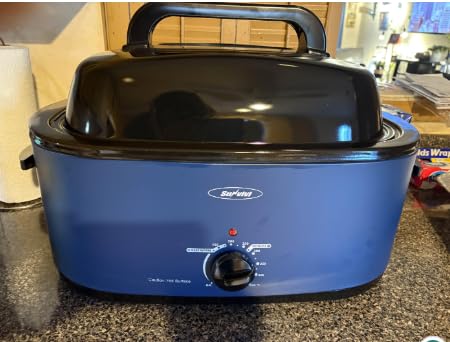 Sunvivi 24lb 20-Quart Roaster Oven, Electric Roaster Oven with Self-Basting Lid, Turkey Roaster with Unique Defrost/Warm Function, Large Roaster with Removable Pan & Rack, Stainless Steel, Silver customer photo 1